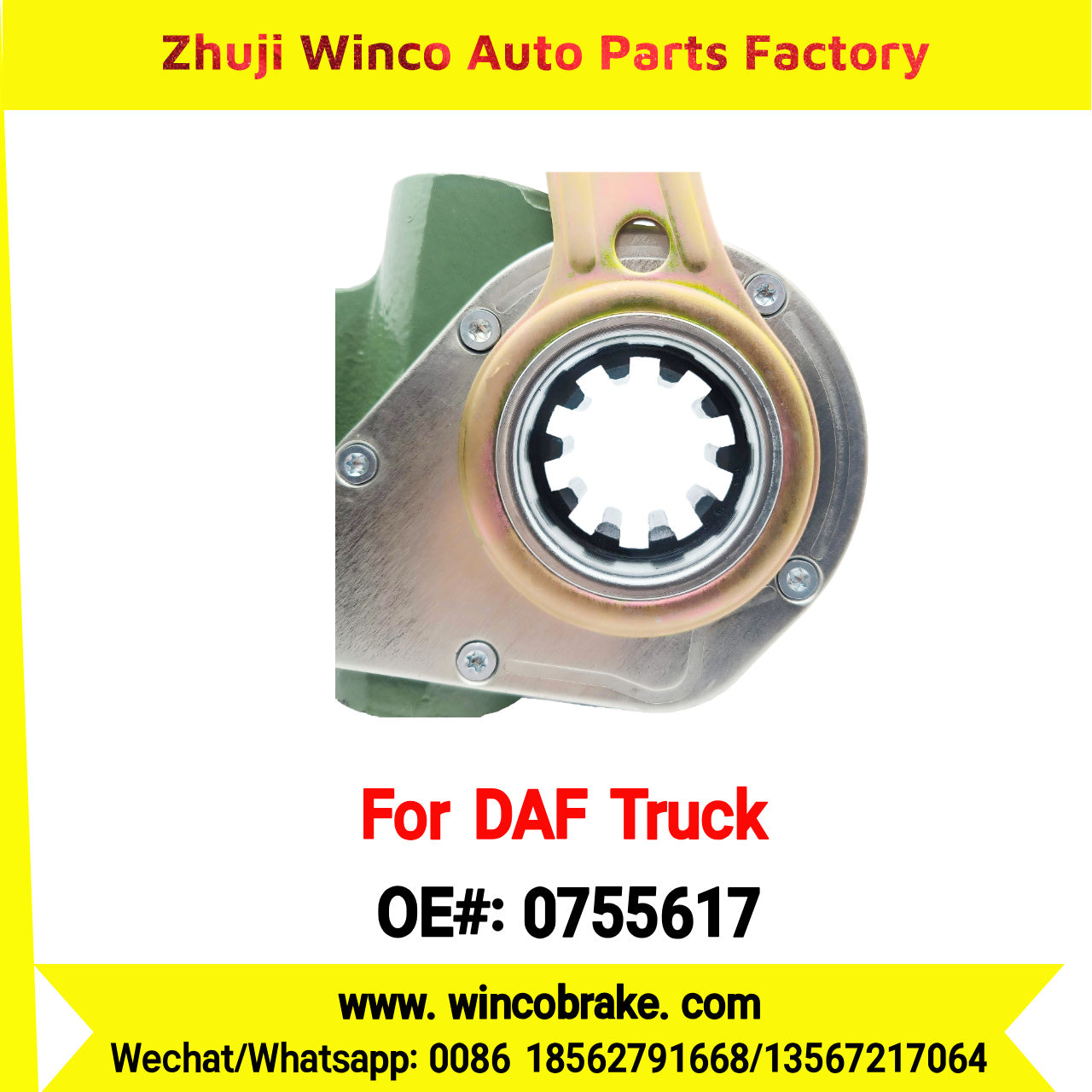 Winco OEM 0755617 Automatic Slack Adjuster TO FIT DAF TRUCK REPLACES HALDEX 72705