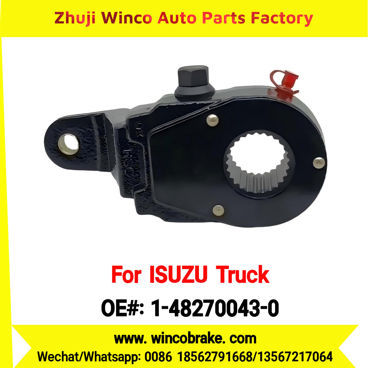 Winco OEM 1-48270043-0 Truck Brake Systems Spare Parts Supply CZX81K/10PE1 Slack Adjuster for Trucks