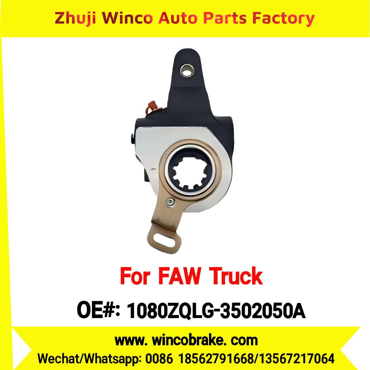 Winco OEM 1080ZQLG-3502060A Automatic Slack Adjuster for Suit to China FAW Qingdao Trucks