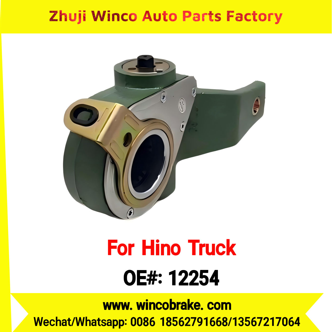 Winco OEM 12254 Automatic Slack Adjuster to Replace Haldex 12254 OEM 474801790 to Fit Hino Truck