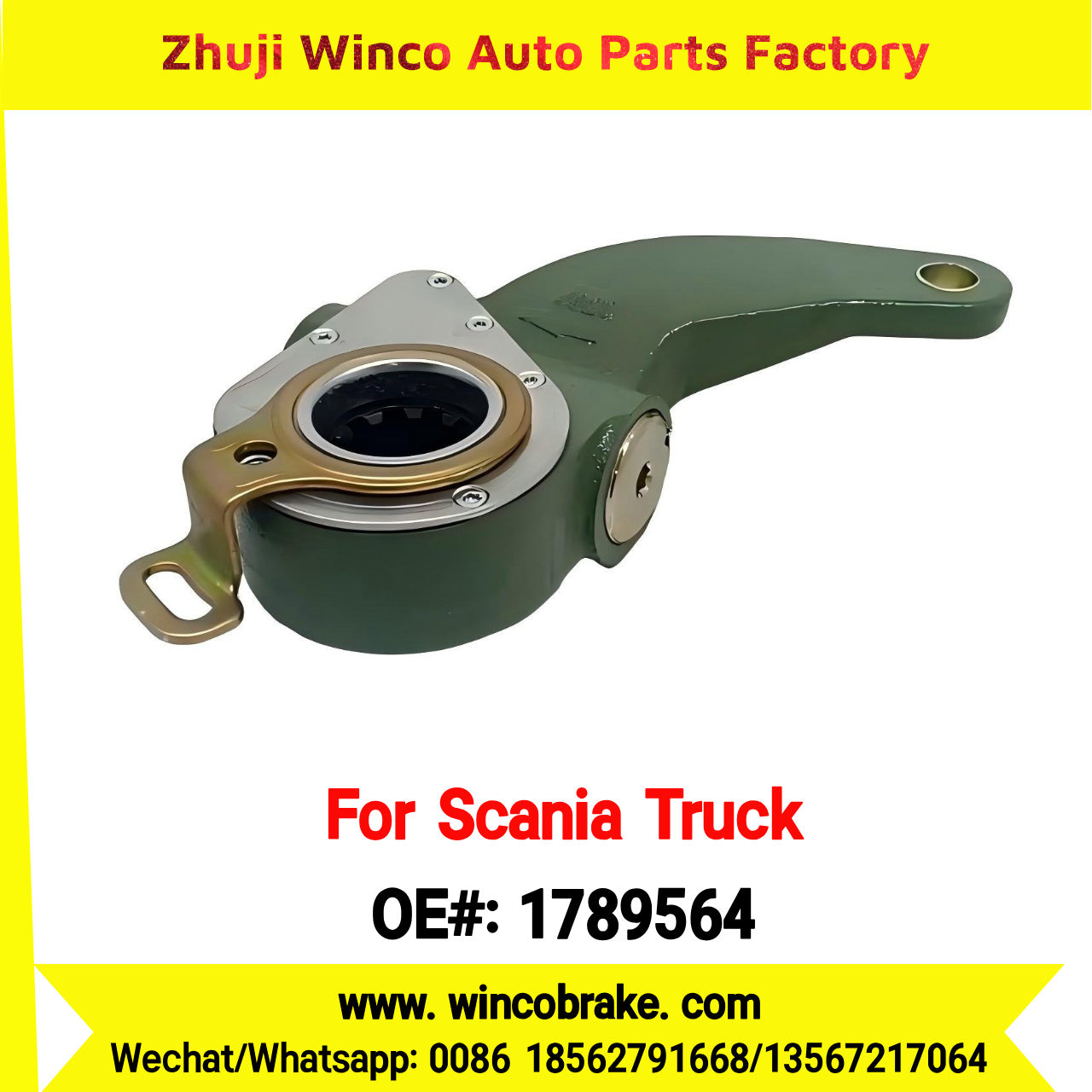Winco OEM 1789564 Automatic Slack Adjuster to Fit European Truck and Bus to Replaces Haldex 79348