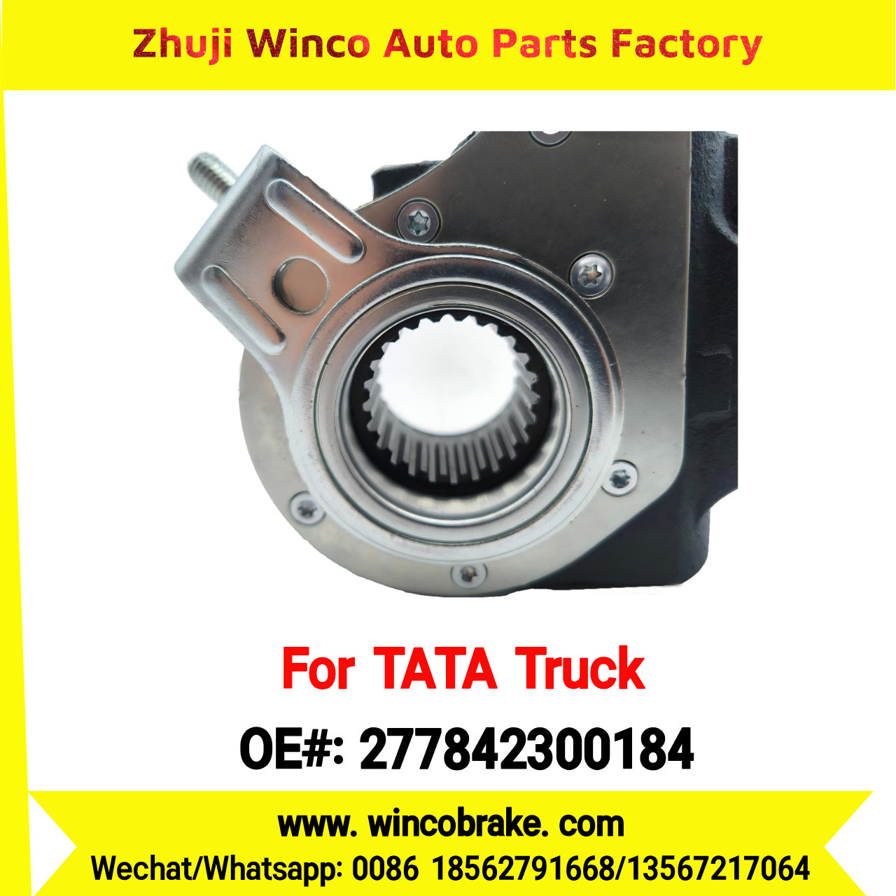 Winco OEM 277842300184 India Truck Parts New Automatic Brake Slack Adjuster for TATA Truck Brakes SUIT TO INDIAN TATA TRUCKS