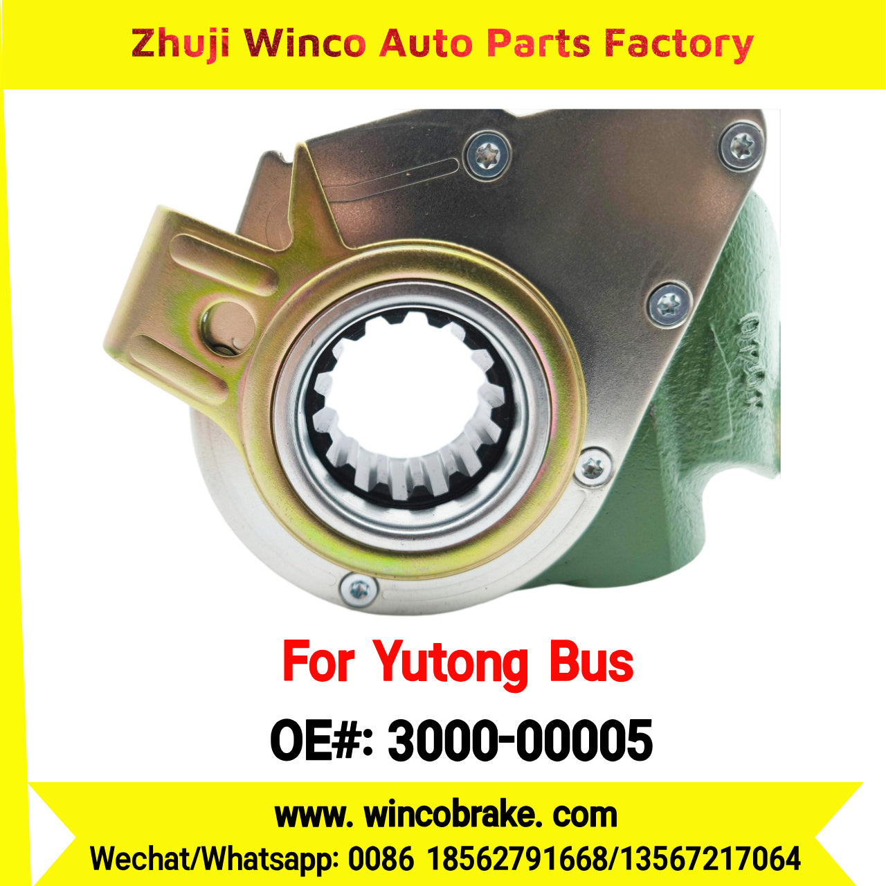 Winco OEM 3000-00005 Automatic Slack Adjuster TO FIT YUTONG BUS ZK6119 14 Teeth