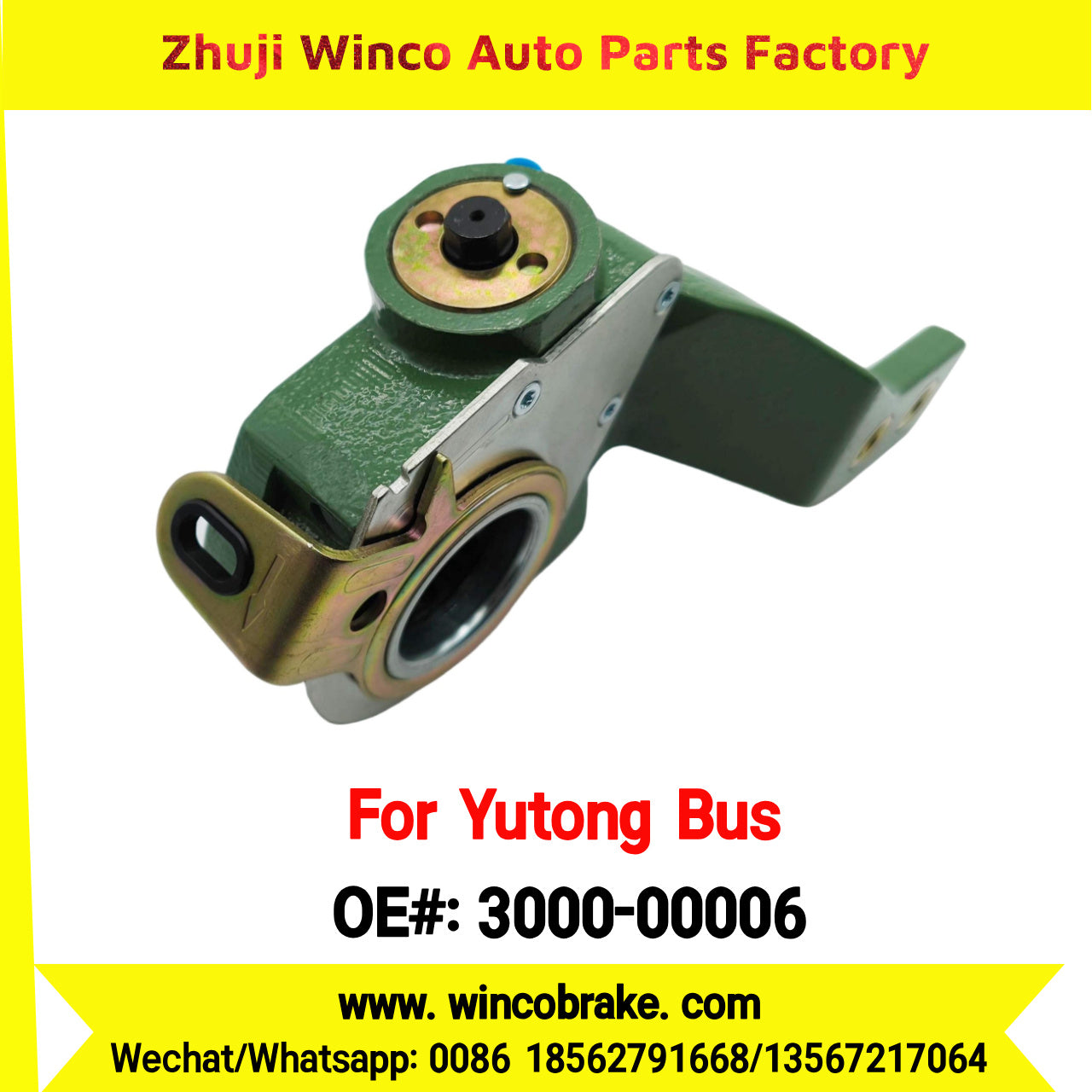 Winco OEM 3000-00006 Automatic Slack Adjuster TO FIT YUTONG BUS ZK6118 Chassis 14 Teeth