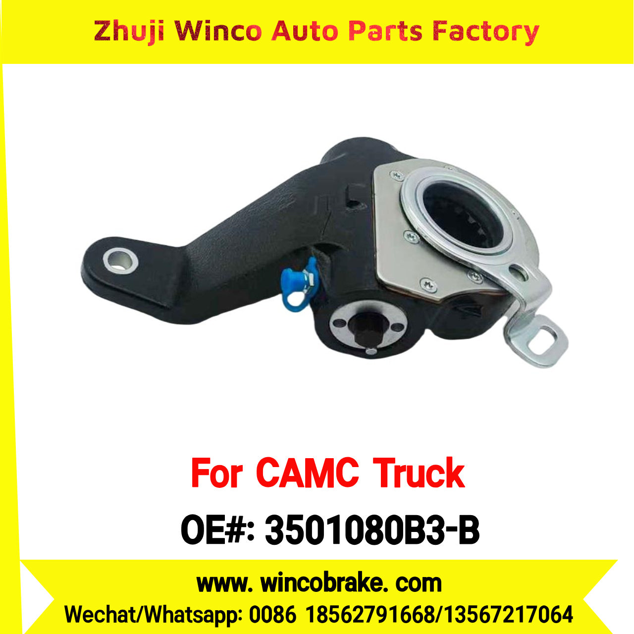 Winco OEM 3501080B3-B Automatic Slack Adjuster for Suit to Chinese CAMC Truck
