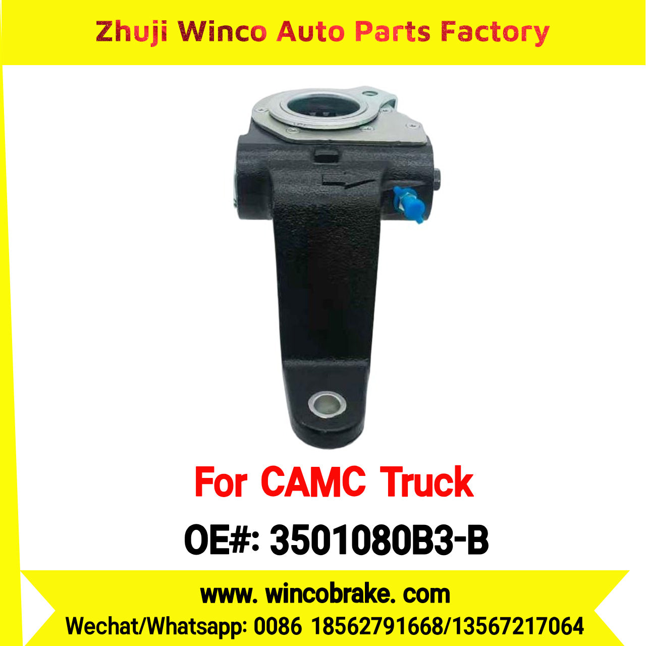 Winco OEM 3501080B3-B Automatic Slack Adjuster for Suit to Chinese CAMC Truck