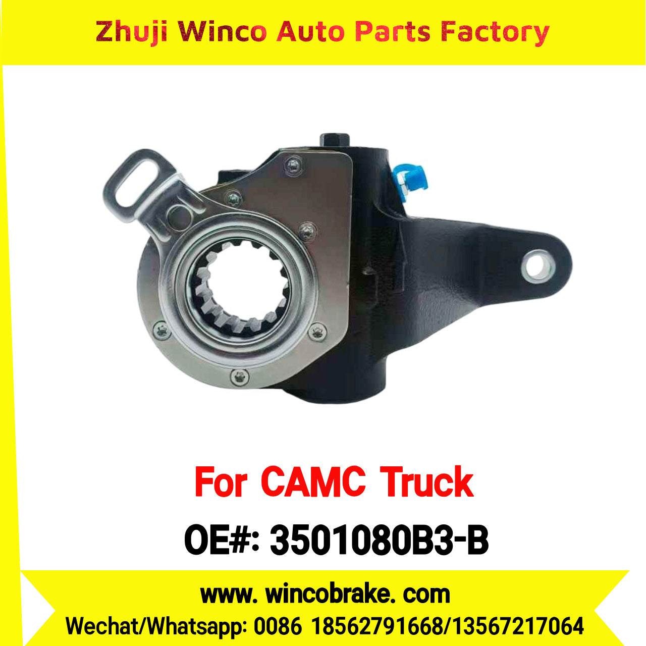 Winco OEM 3501080B3-B Automatic Slack Adjuster for Suit to Chinese CAMC Truck