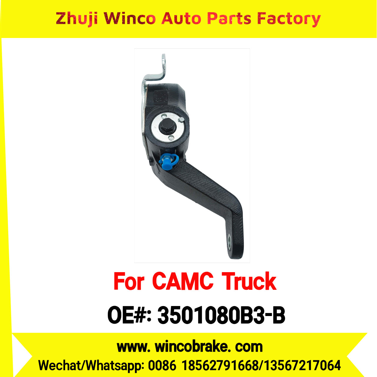 Winco OEM 3501080B3-B Automatic Slack Adjuster for Suit to Chinese CAMC Truck