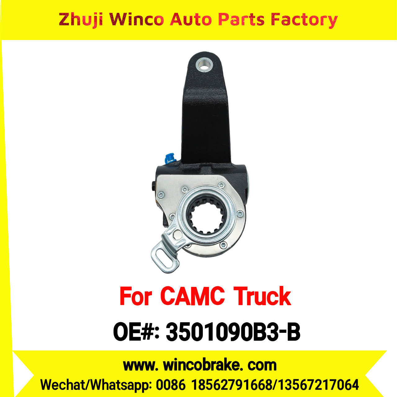 Winco OEM 3501090B3-B Automatic Slack Adjuster for Suit to Chinese CAMC Truck