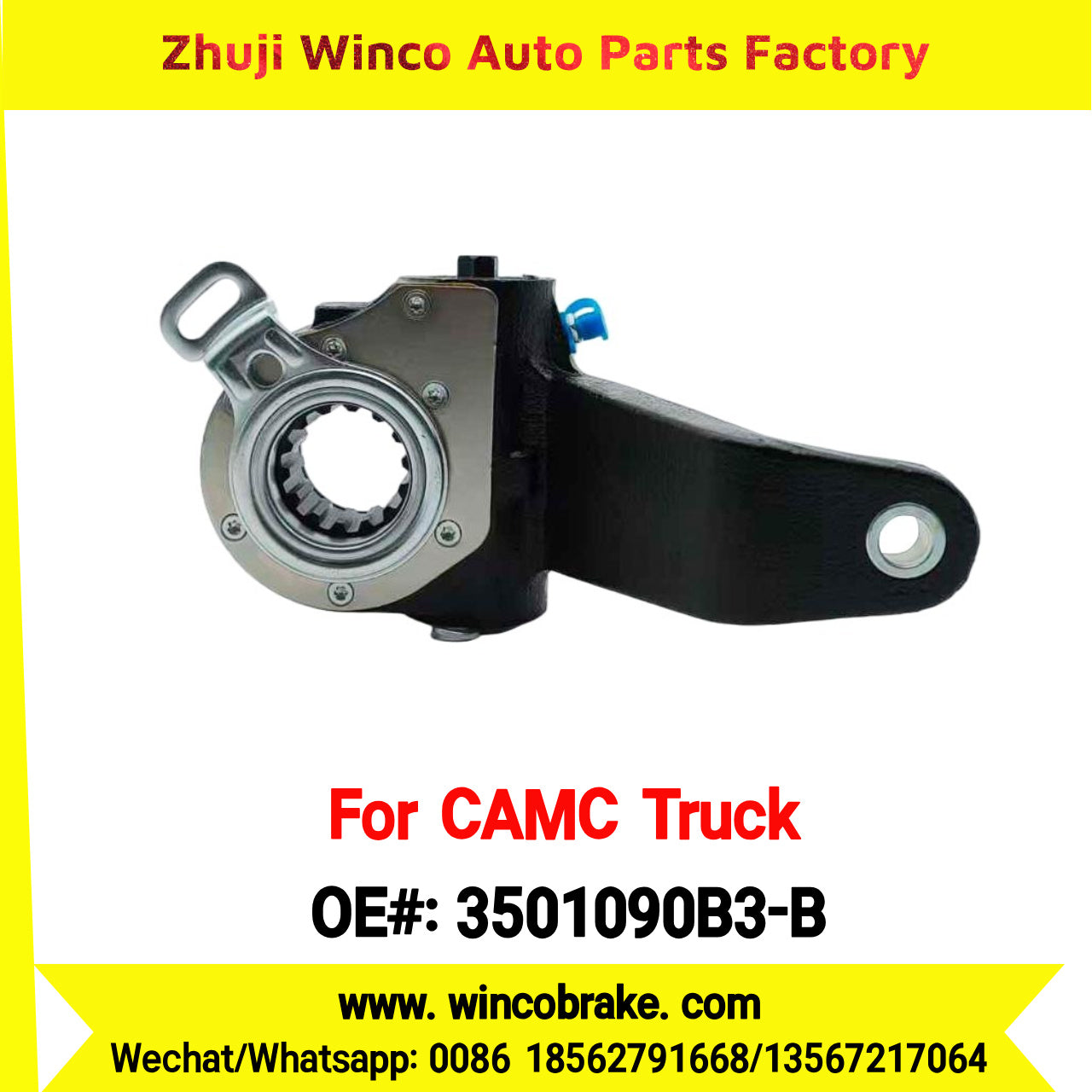 Winco OEM 3501090B3-B Automatic Slack Adjuster for Suit to Chinese CAMC Truck