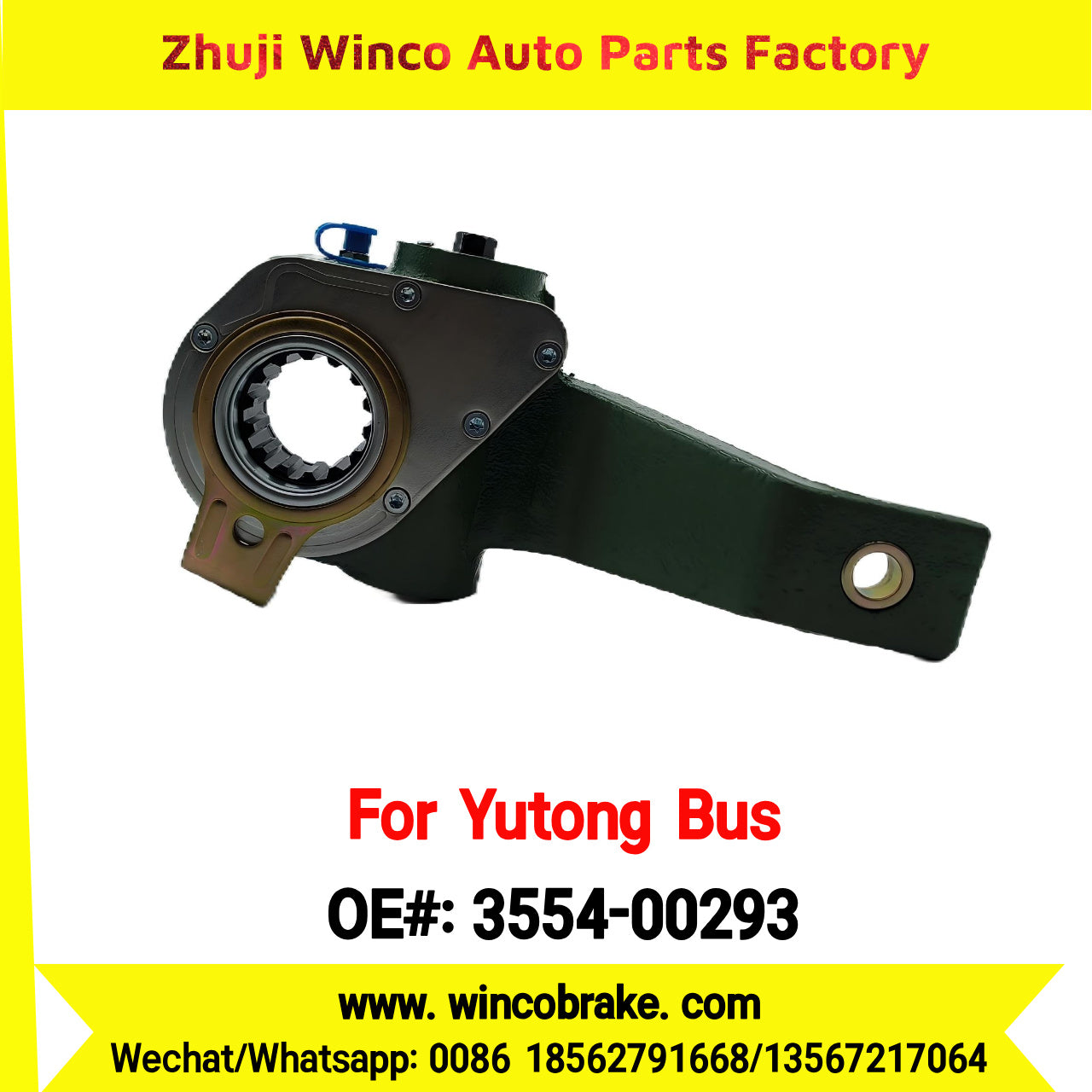 Winco OEM 3554-00293 Automatic Slack Adjuster TO FIT YUTONG BUS HY209D