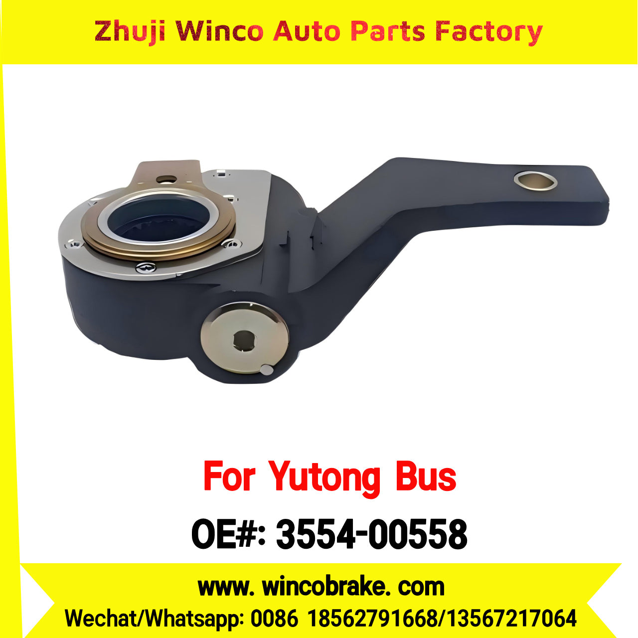 Winco OEM 3554-00558 New 24 Teeth Automatic Slack Adjuster for China for Yutong Bus Direct Supply
