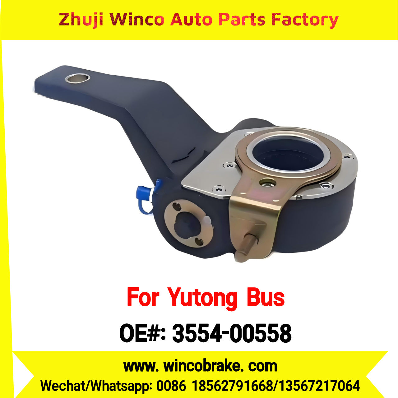 Winco OEM 3554-00558 New 24 Teeth Automatic Slack Adjuster for China for Yutong Bus Direct Supply