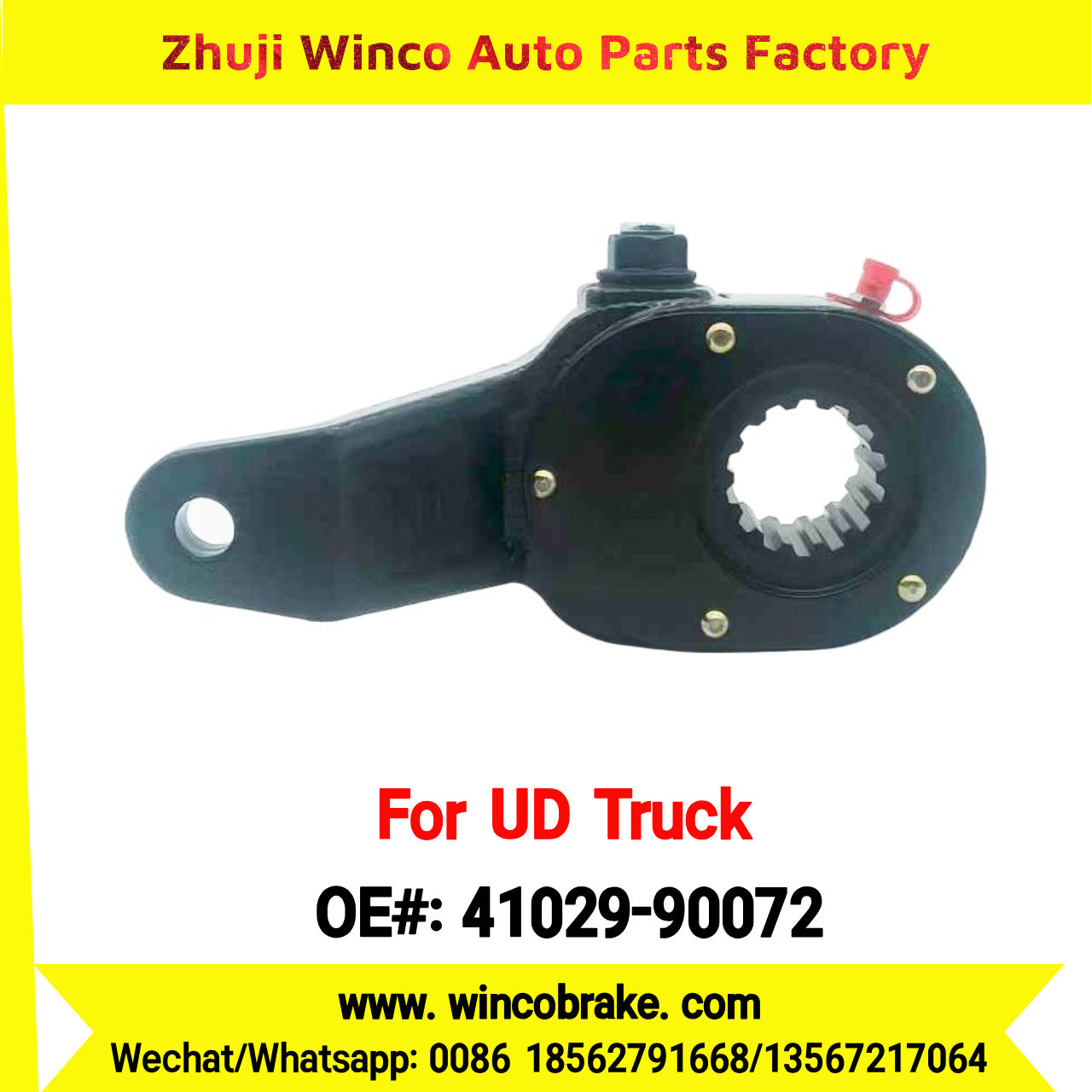 Winco OEM 41029-90072 Manual Slack Adjuster for Suit to LH NISSAN UD Trucks CW520 to Southeast Asia Market 14 Teeth