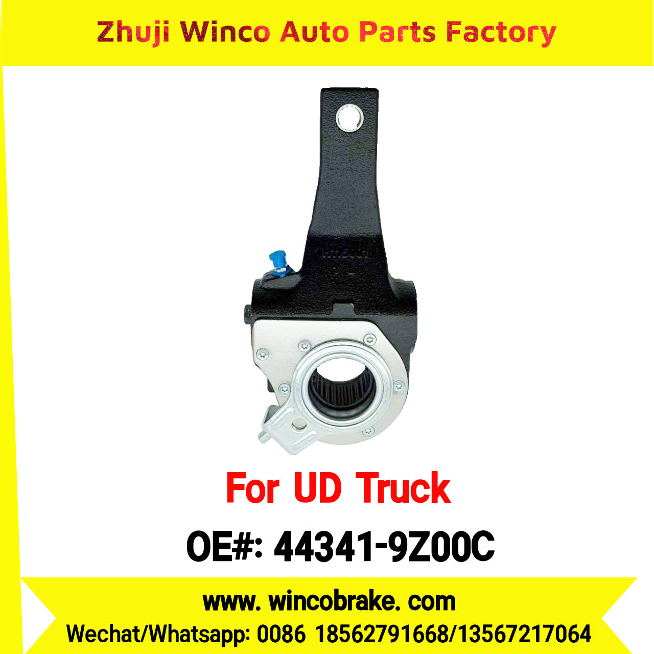 Winco OEM 44341-9Z00C Automatic Slack Adjuster for Suit to UD Truck PKE250 to Southeast Asia Market 24 Teeth