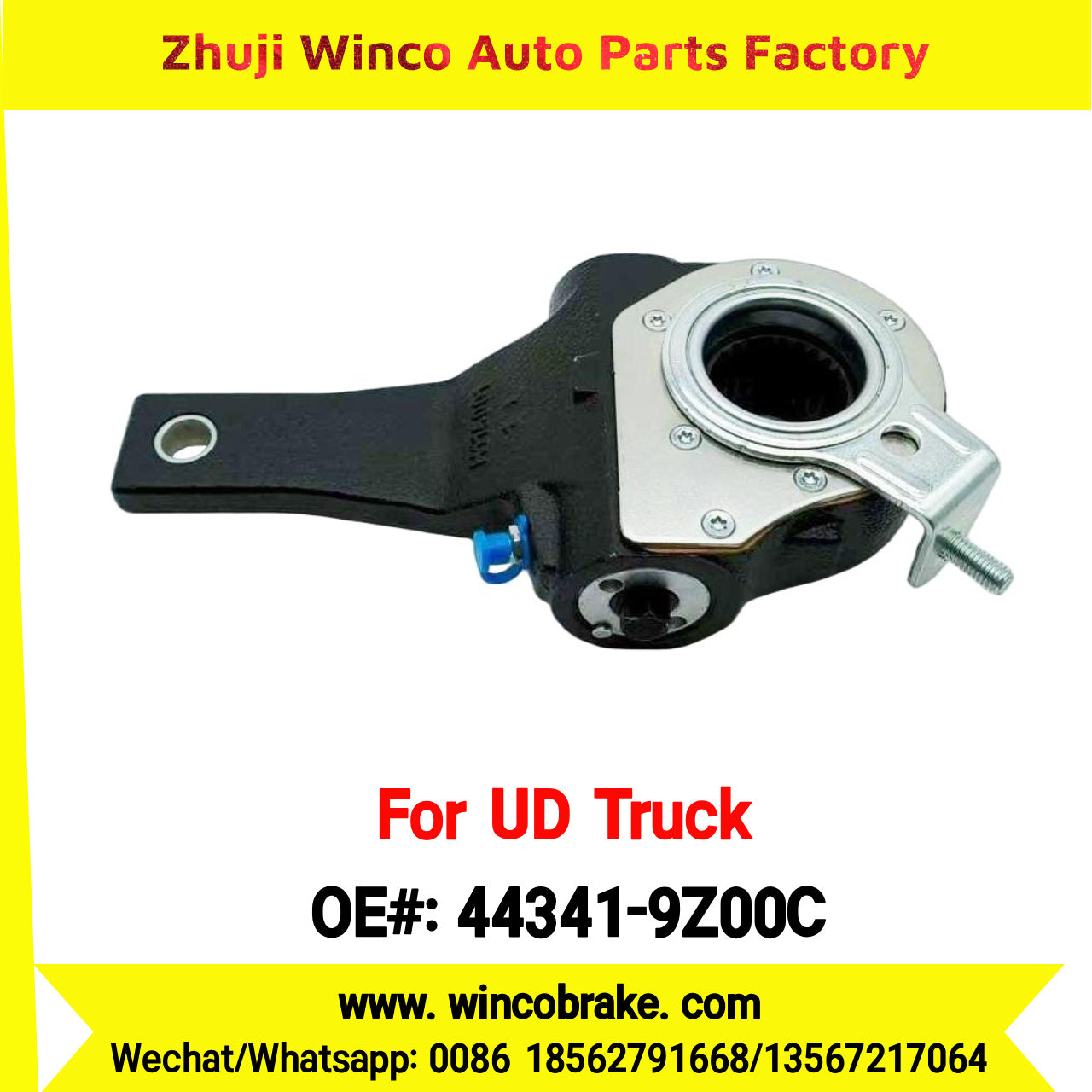 Winco OEM 44341-9Z00C Automatic Slack Adjuster for Suit to UD Truck PKE250 to Southeast Asia Market 24 Teeth