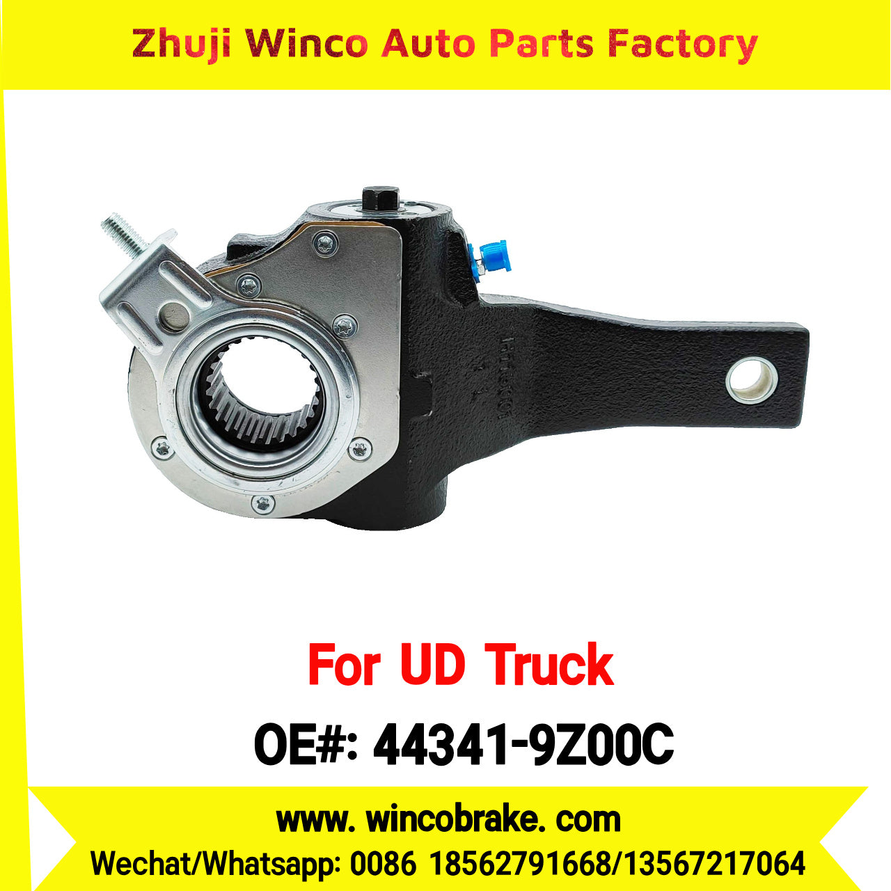 Winco OEM 44341-9Z00C Automatic Slack Adjuster for Suit to UD Truck PKE250 to Southeast Asia Market 24 Teeth