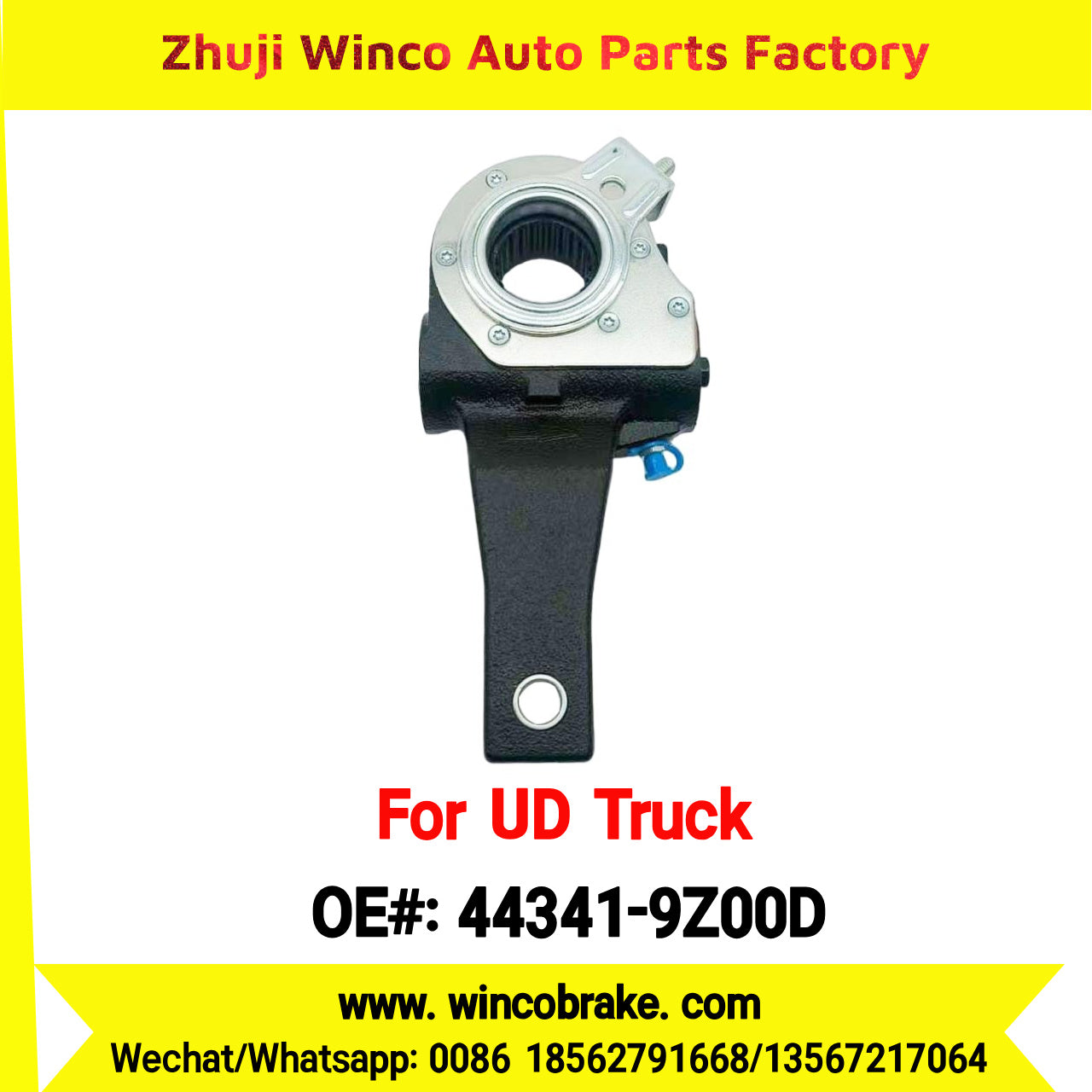 Winco OEM 44341-9Z00D Automatic Slack Adjuster for Suit to UD Truck PKE250 to Southeast Asia Market 24 Teeth