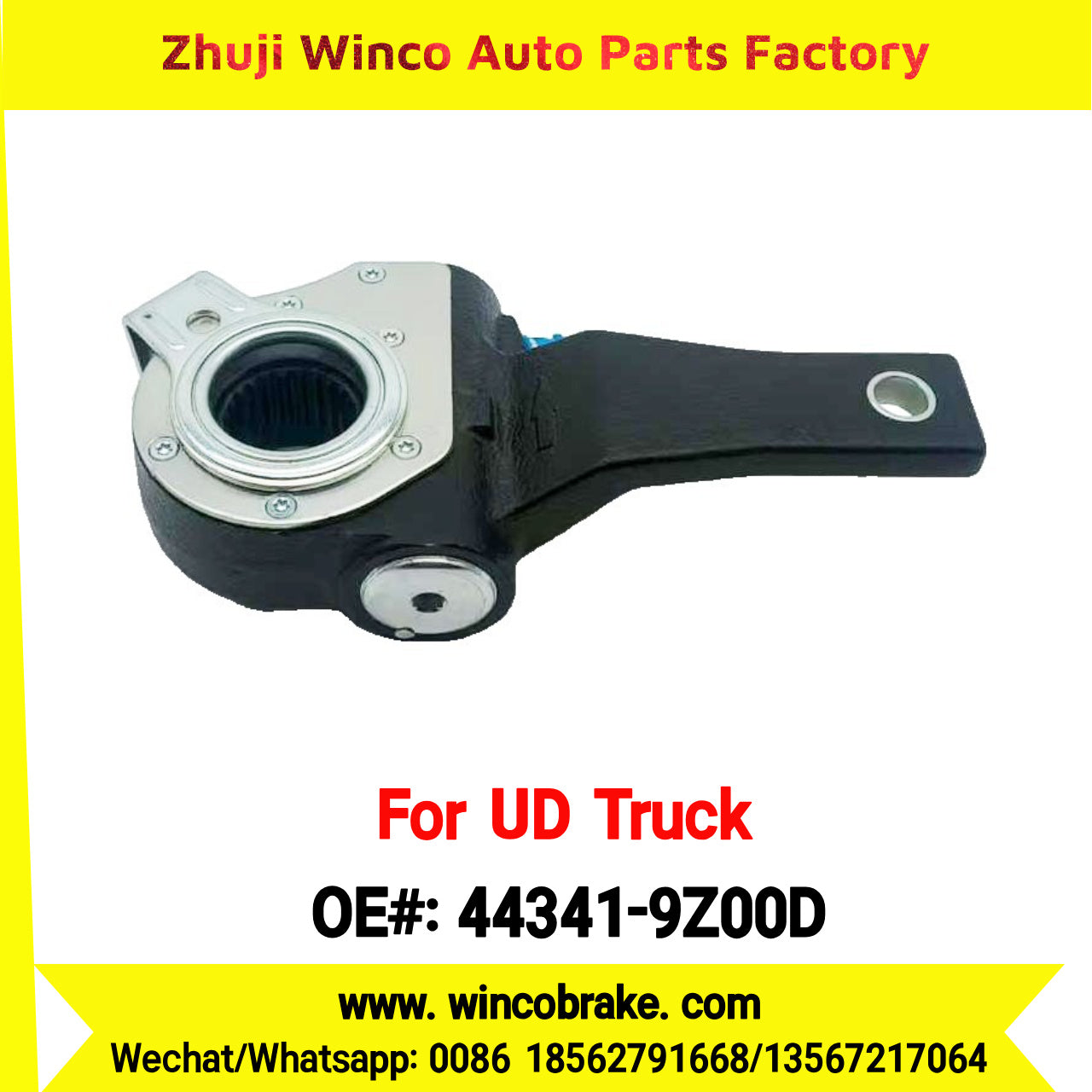 Winco OEM 44341-9Z00D Automatic Slack Adjuster for Suit to UD Truck PKE250 to Southeast Asia Market 24 Teeth
