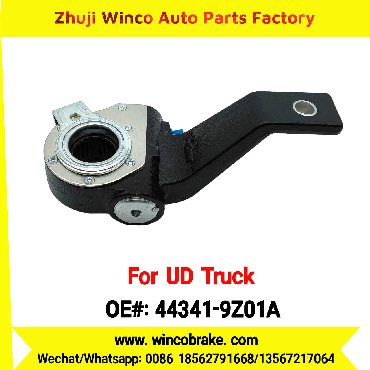Winco OEM 44341-9Z01A Automatic Slack Adjuster for Suit to UD Truck QUESTER to Southeast Asia Market 24 Teeth