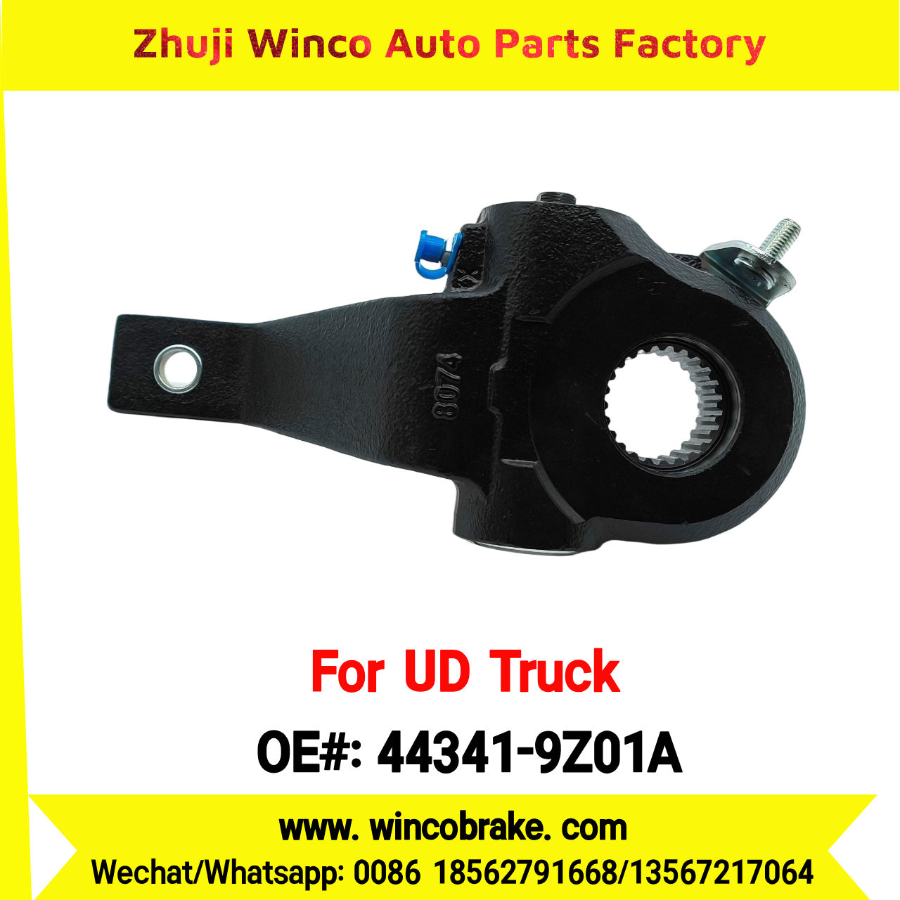 Winco OEM 44341-9Z01A Automatic Slack Adjuster for Suit to UD Truck QUESTER to Southeast Asia Market 24 Teeth