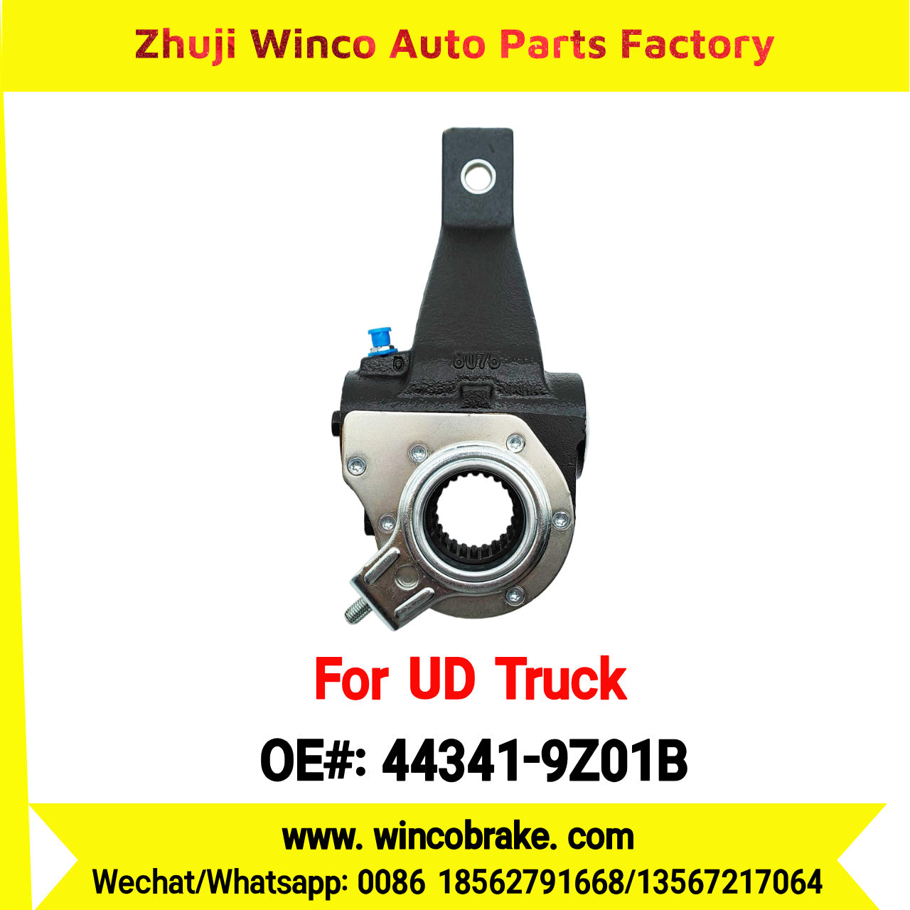 Winco OEM 44341-9Z01B Automatic Slack Adjuster for Suit to UD Truck QUESTER to Southeast Asia Market 24 Teeth