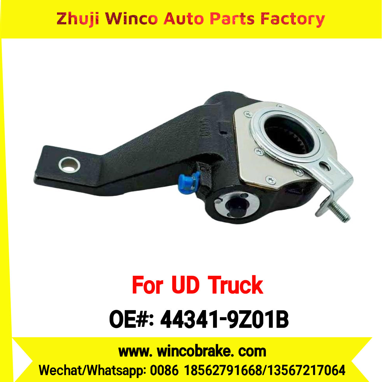 Winco OEM 44341-9Z01B Automatic Slack Adjuster for Suit to UD Truck QUESTER to Southeast Asia Market 24 Teeth