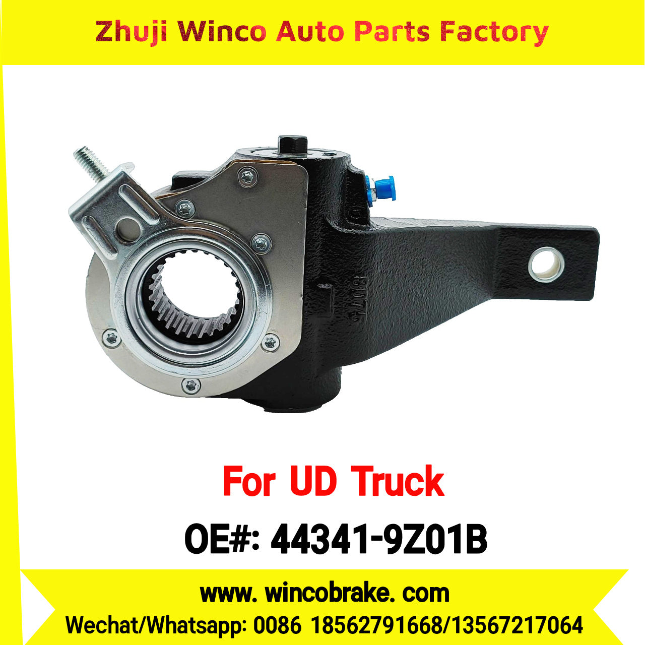 Winco OEM 44341-9Z01B Automatic Slack Adjuster for Suit to UD Truck QUESTER to Southeast Asia Market 24 Teeth