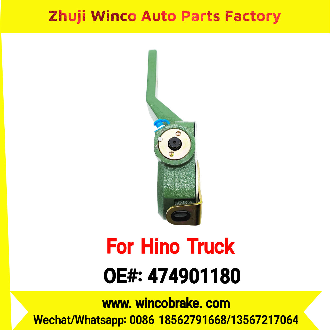 Winco OEM 474901180 Automatic Slack Adjuster for Suit to Japanese HINO Truck Spare Parts REPLACES HALDEX 12255