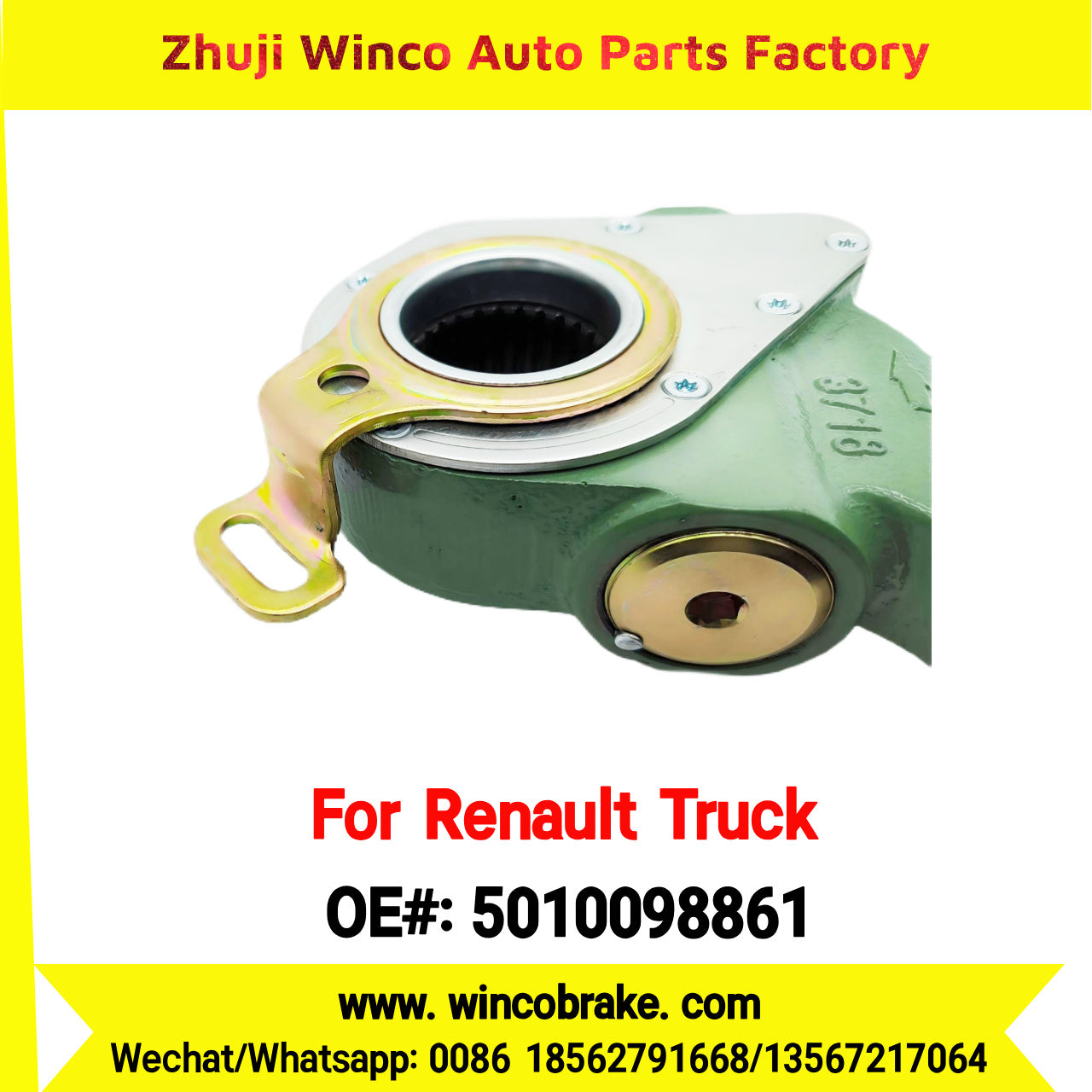 Winco OEM 5010098861 Automatic Slack Adjuster TO FIT Renault Truck REPLACES HALDEX 79295