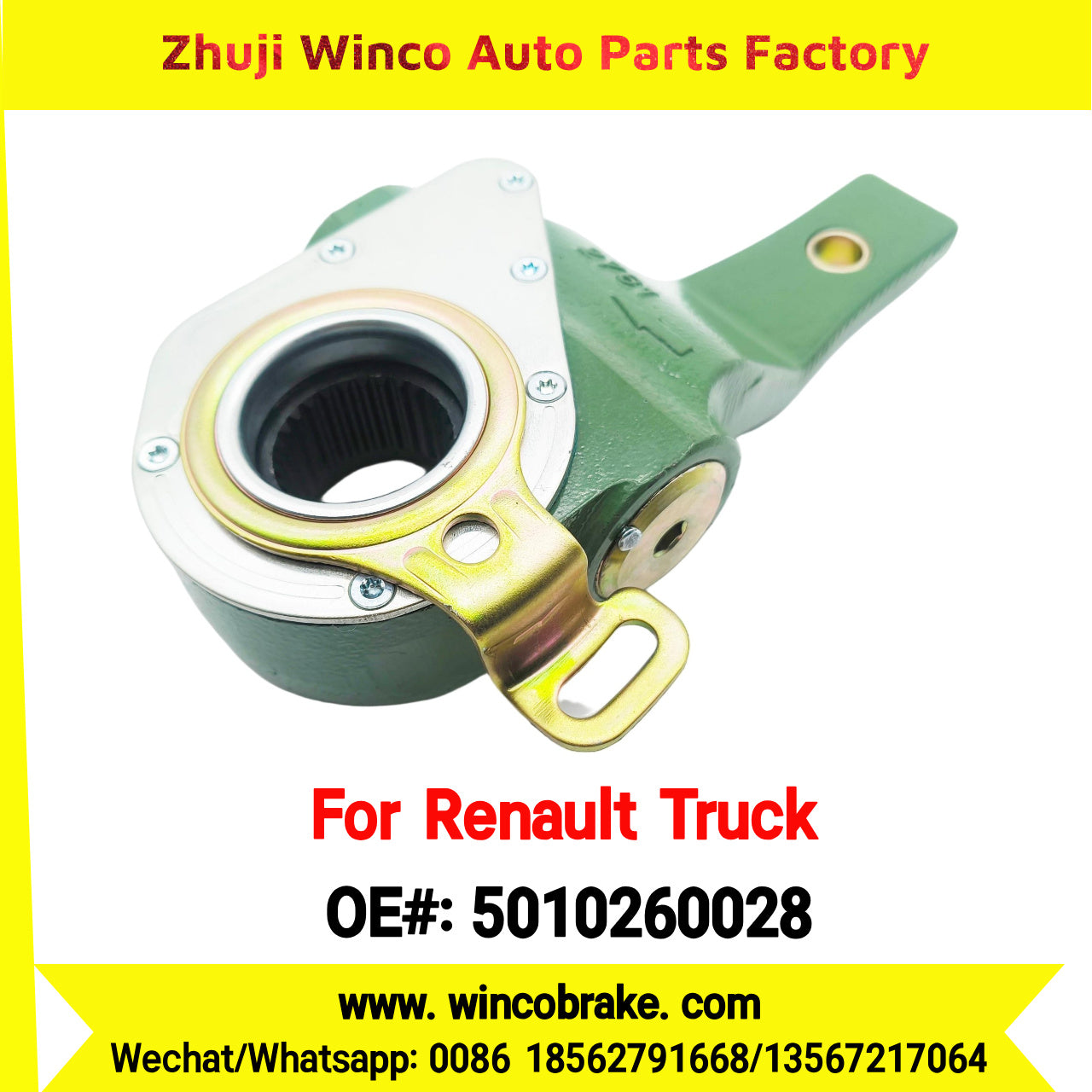 Winco OEM 5010260028 Automatic Slack Adjuster TO FIT Renault Truck & Trailer 27 Teeth RH REPLACES HALDEX 79305