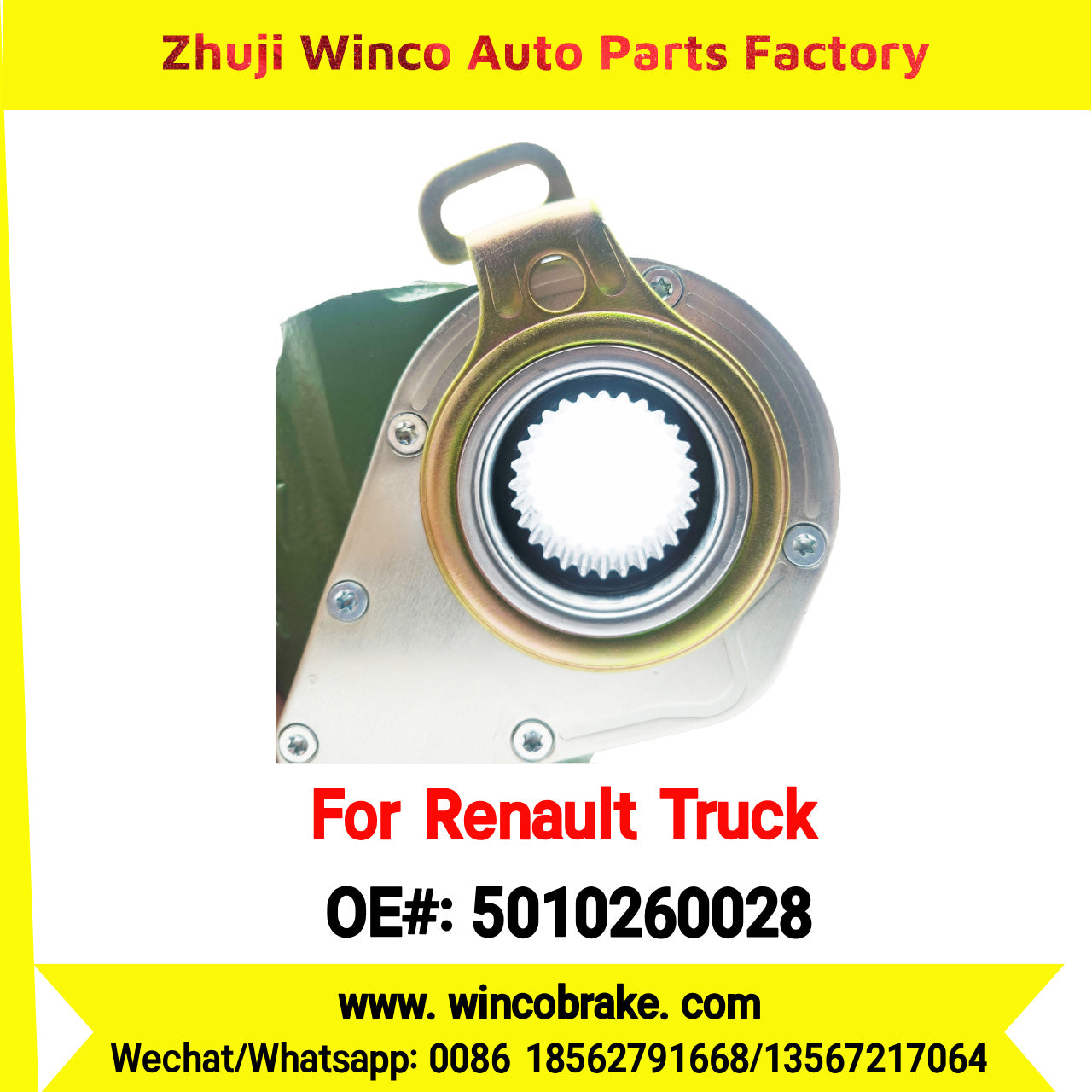 Winco OEM 5010260028 Automatic Slack Adjuster TO FIT Renault Truck & Trailer 27 Teeth RH REPLACES HALDEX 79305