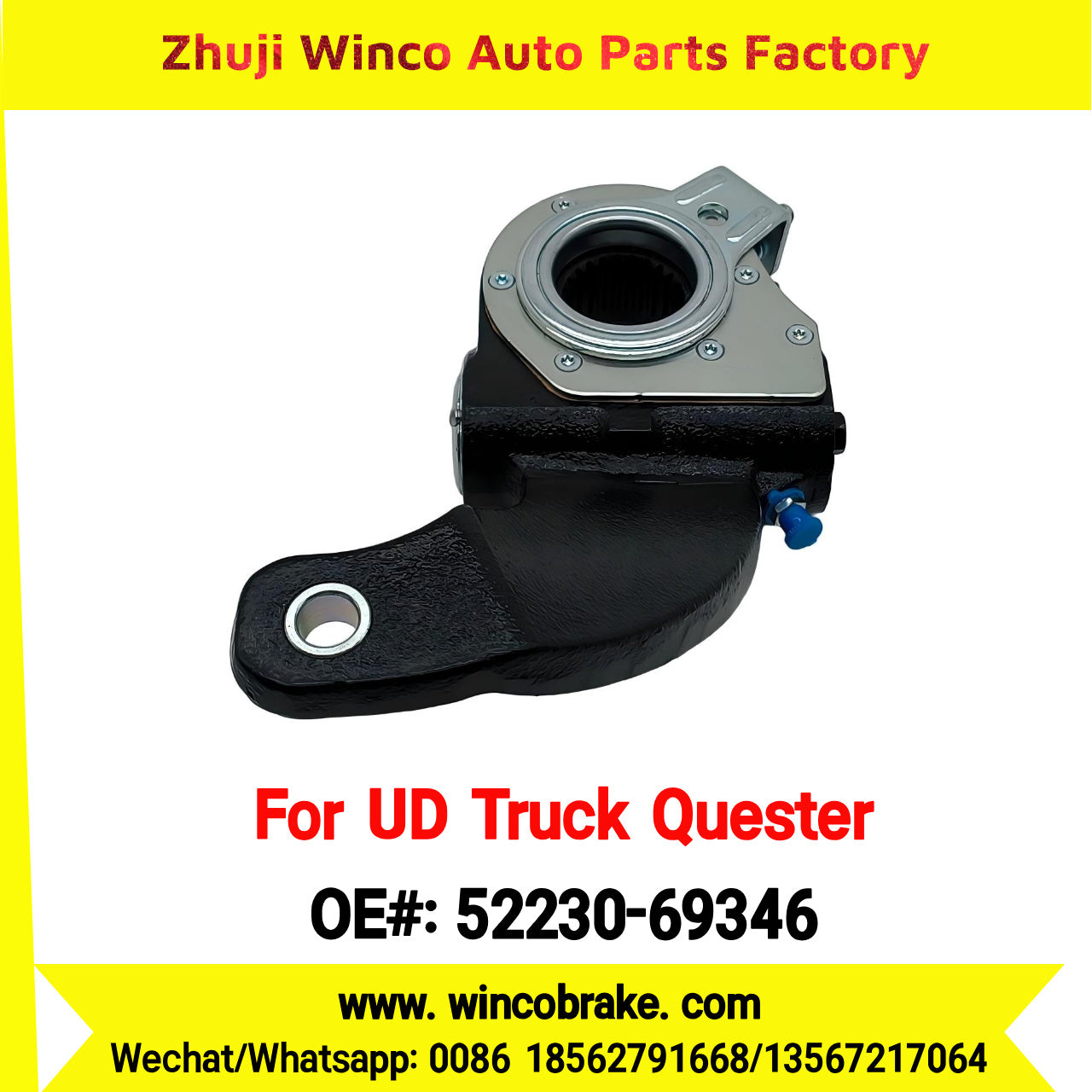 Winco OEM 52230-69346 Automatic Slack Adjuster for UD TRUCK QUESTER to Southeast Asia MYANMAR Market