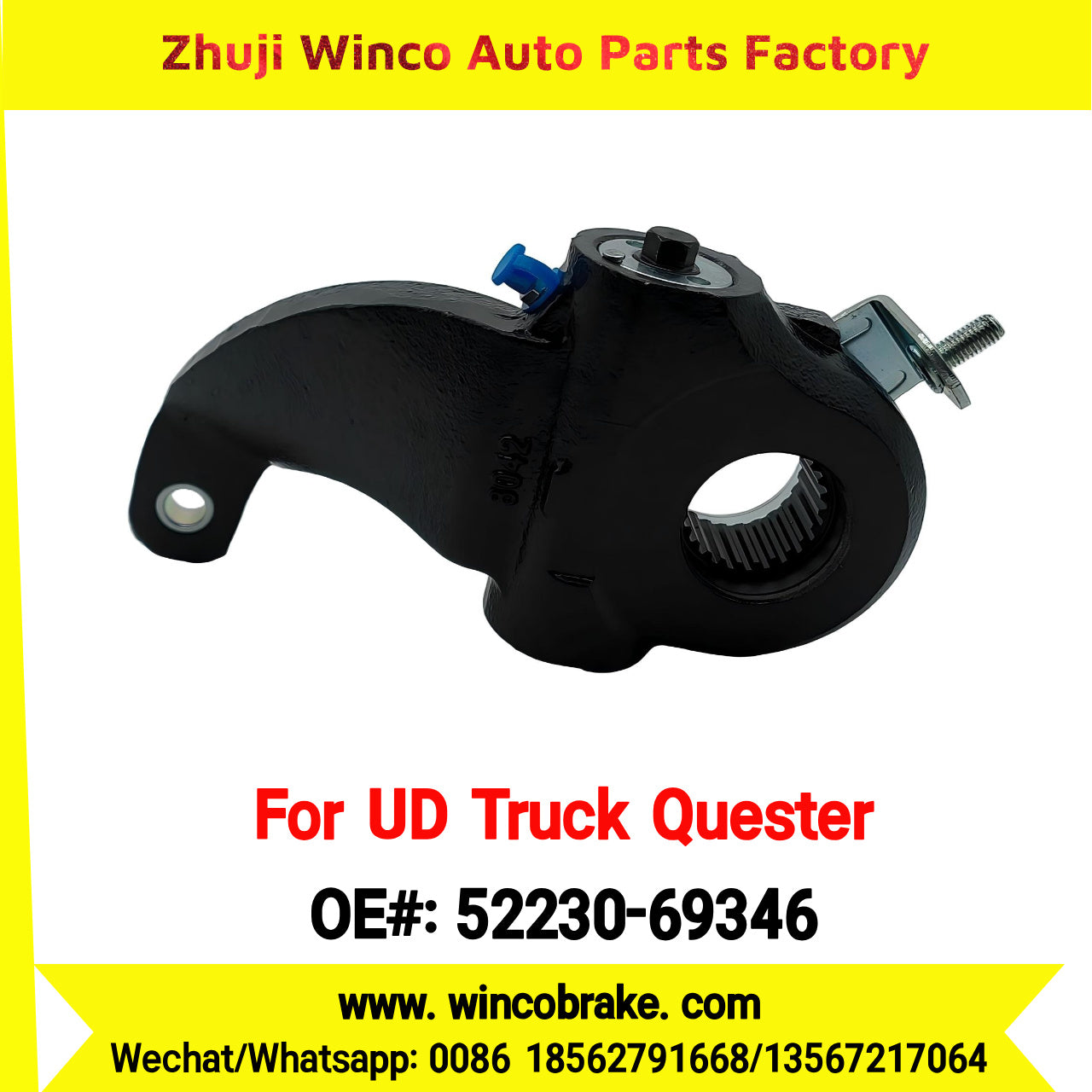 Winco OEM 52230-69346 Automatic Slack Adjuster for UD TRUCK QUESTER to Southeast Asia MYANMAR Market