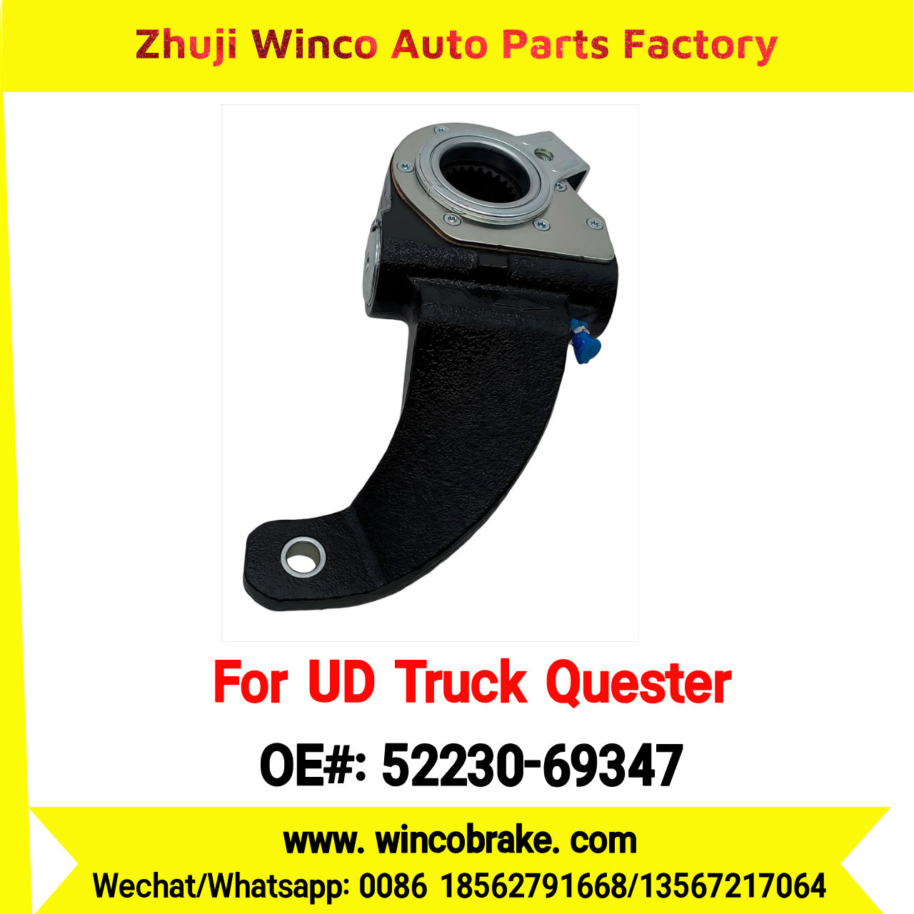 Winco OEM 52230-69347 Factory Supply Automatic Slack Adjuster for UD QUESTER to Southeast Asia Philippines Market