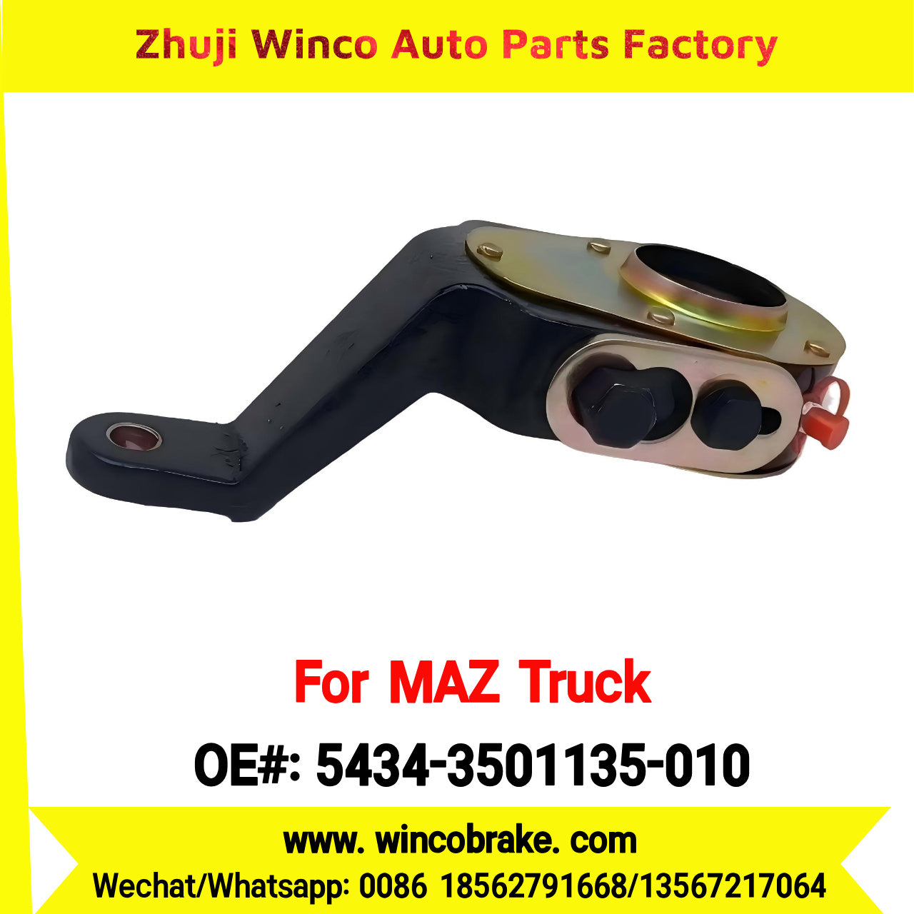 Winco OEM 5434-3501135-010 Supply 25 Teeth Brake Slack Adjuster for MAZ Trucks