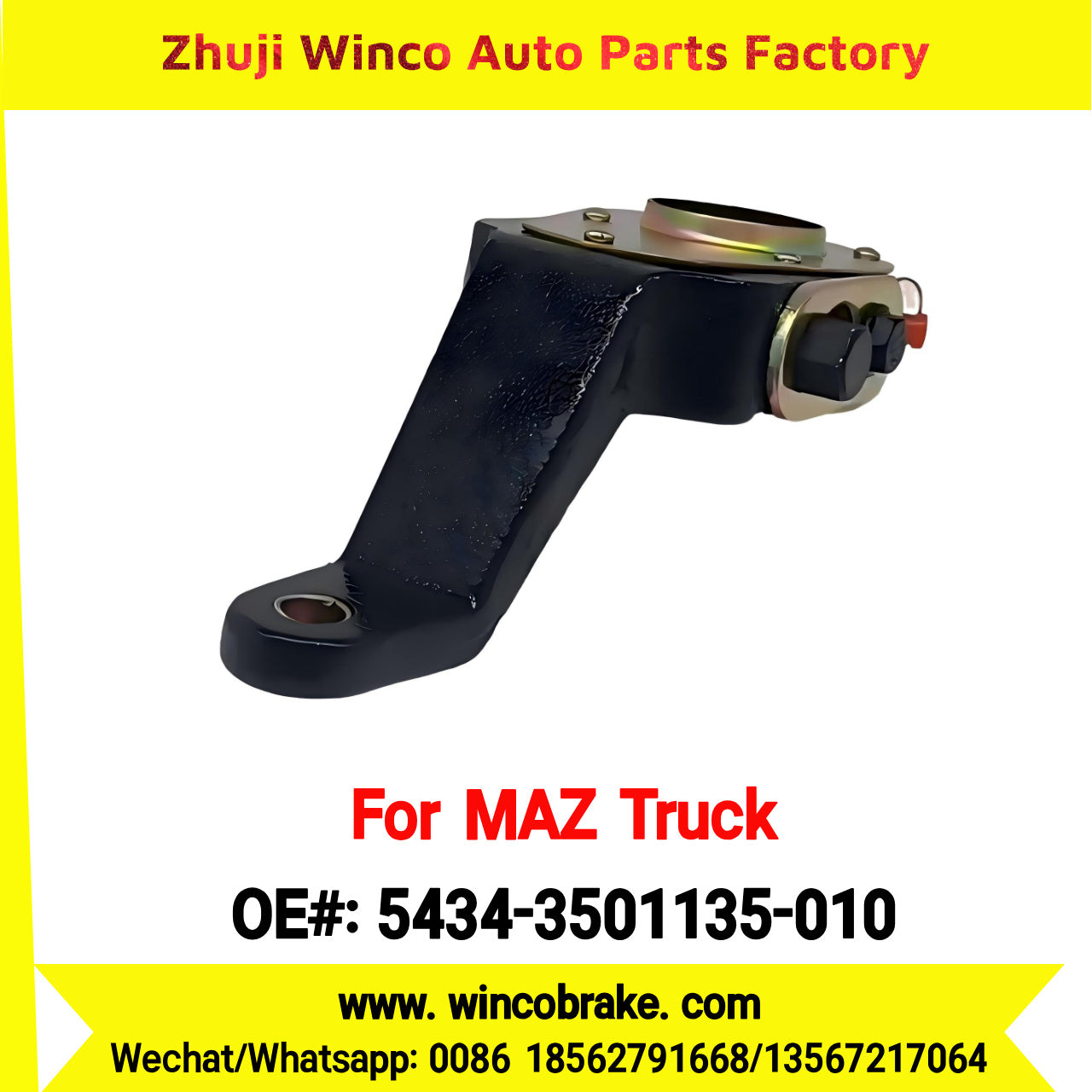 Winco OEM 5434-3501135-010 Supply 25 Teeth Brake Slack Adjuster for MAZ Trucks