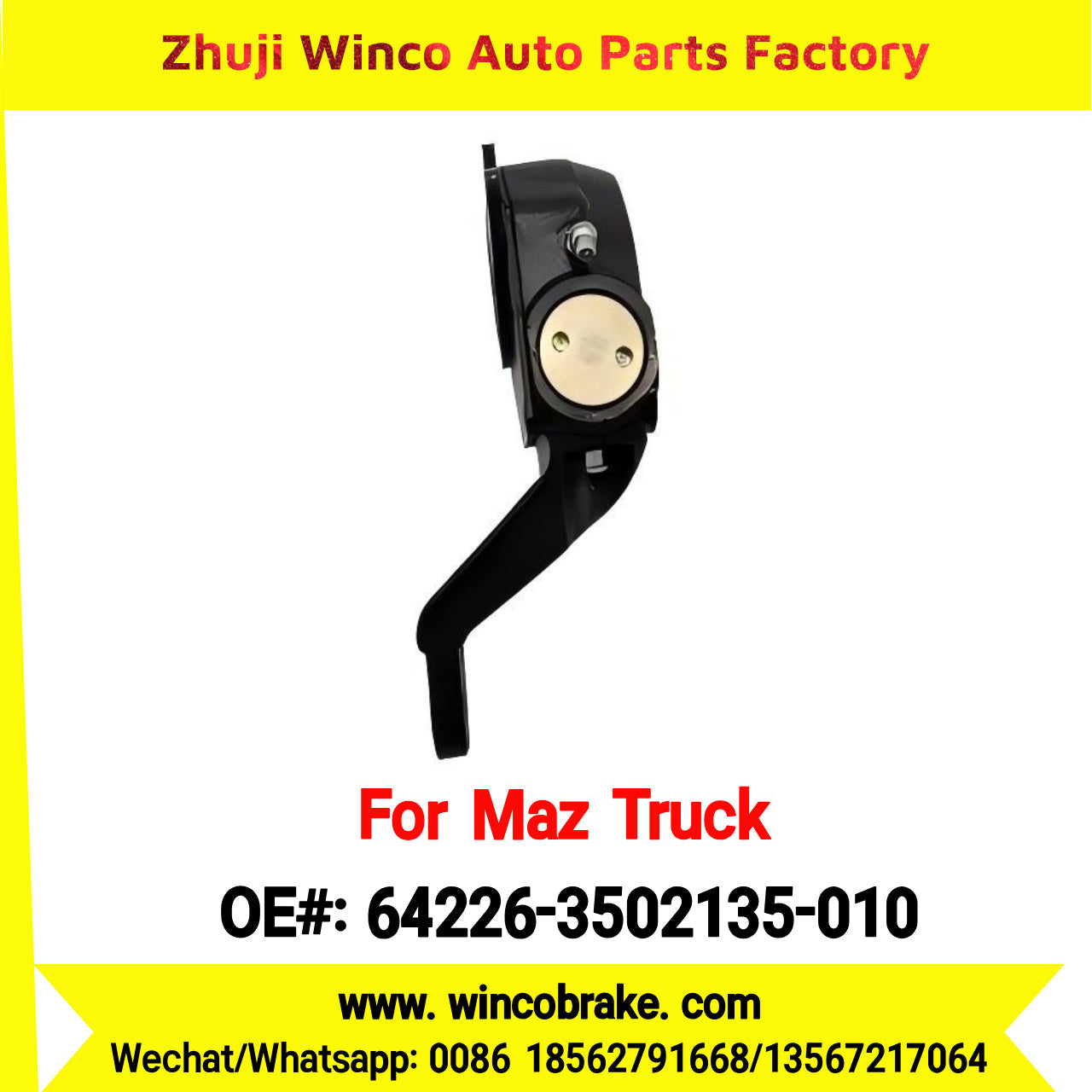 Winco OEM 64226-3502135-010 Automatic Slack Adjuster for RH 25 Teeth MAZ Truck Russian Heavy Duty Maz Serie 150