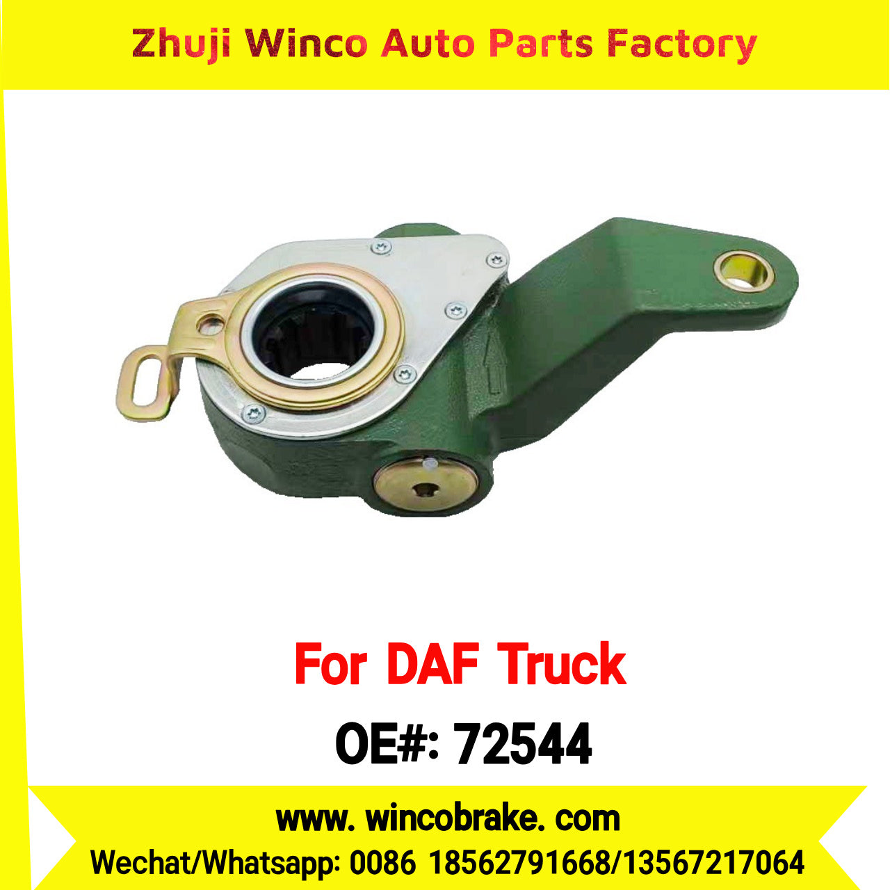 Winco OEM 72544 Automatic Slack Adjuster OEM 0159563 TO FIT DAF Truck LH Spline 10 Teeth Replaces Haldex 72544
