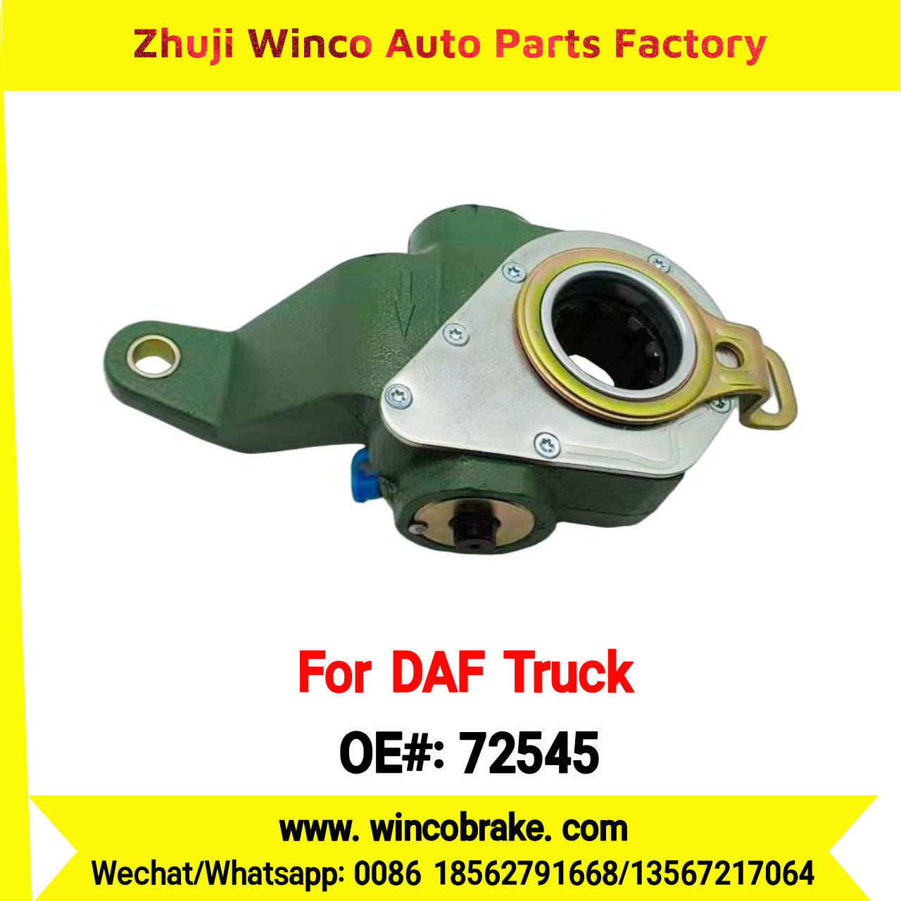 Winco OEM 72545 Automatic Slack Adjuster OEM 0159564 TO FIT DAF Truck RH Spline 10 Teeth Replaces Haldex 72545
