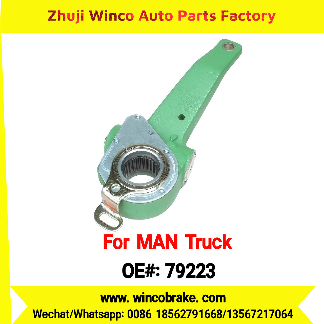 Winco OEM 79223 Automatic Slack Adjuster OEM 81.50610-6220 Fit MAN Truck and Bus Spare Parts RH 26 Teeth Replace Haldex 79223