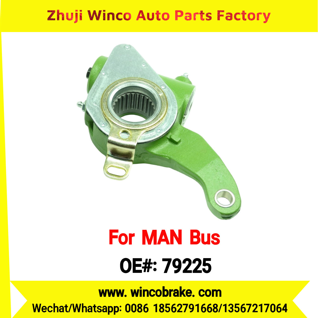 Winco OEM 79225 Automatic Slack Adjuster OEM 81.50610-6222 Fit Man Bus Spare Parts LH 26 Teeth Replace Haldex 79225