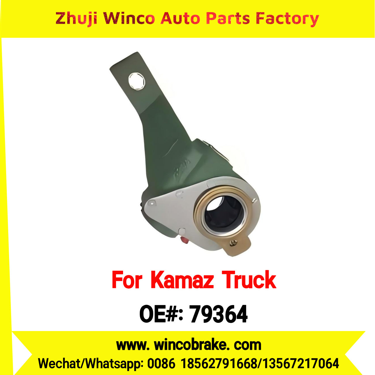 Winco OEM 79364 Russian Heavy-Duty Automatic Slack Adjuster for KAMAZ-6520 Middle Truck Truck Brake Systems Export