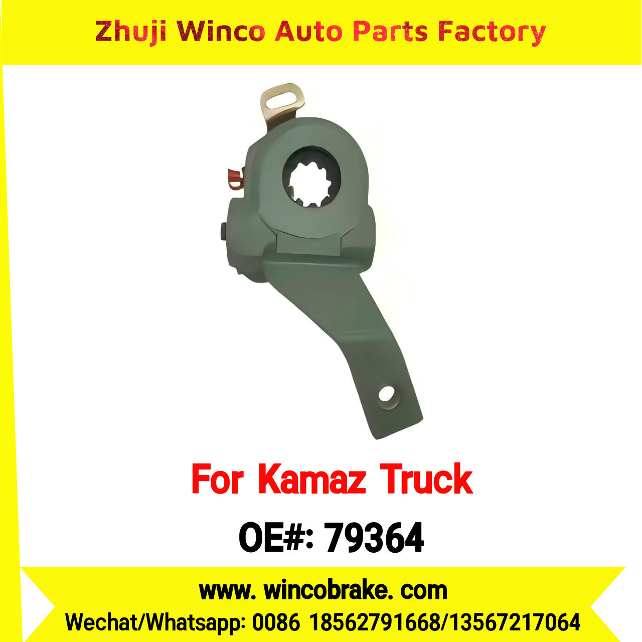 Winco OEM 79364 Russian Heavy-Duty Automatic Slack Adjuster for KAMAZ-6520 Middle Truck Truck Brake Systems Export