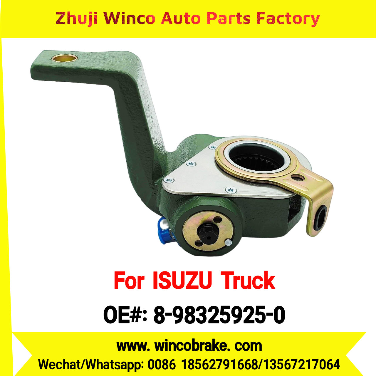Winco OEM 8-98325925-0 Automatic Slack Adjuster for Suit to Japanese ISUZU Trucks Spare Parts to Fit Truck & Trailer for Southeast Asia Market
