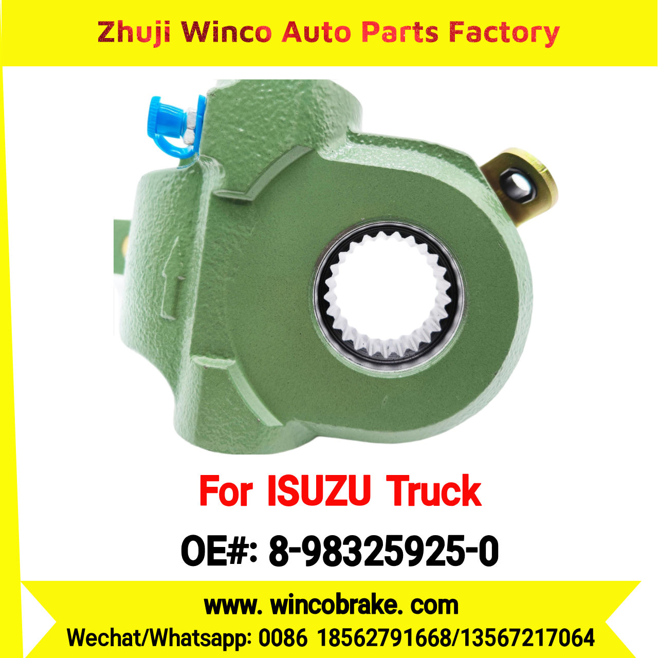 Winco OEM 8-98325925-0 Automatic Slack Adjuster for Suit to Japanese ISUZU Trucks Spare Parts to Fit Truck & Trailer for Southeast Asia Market