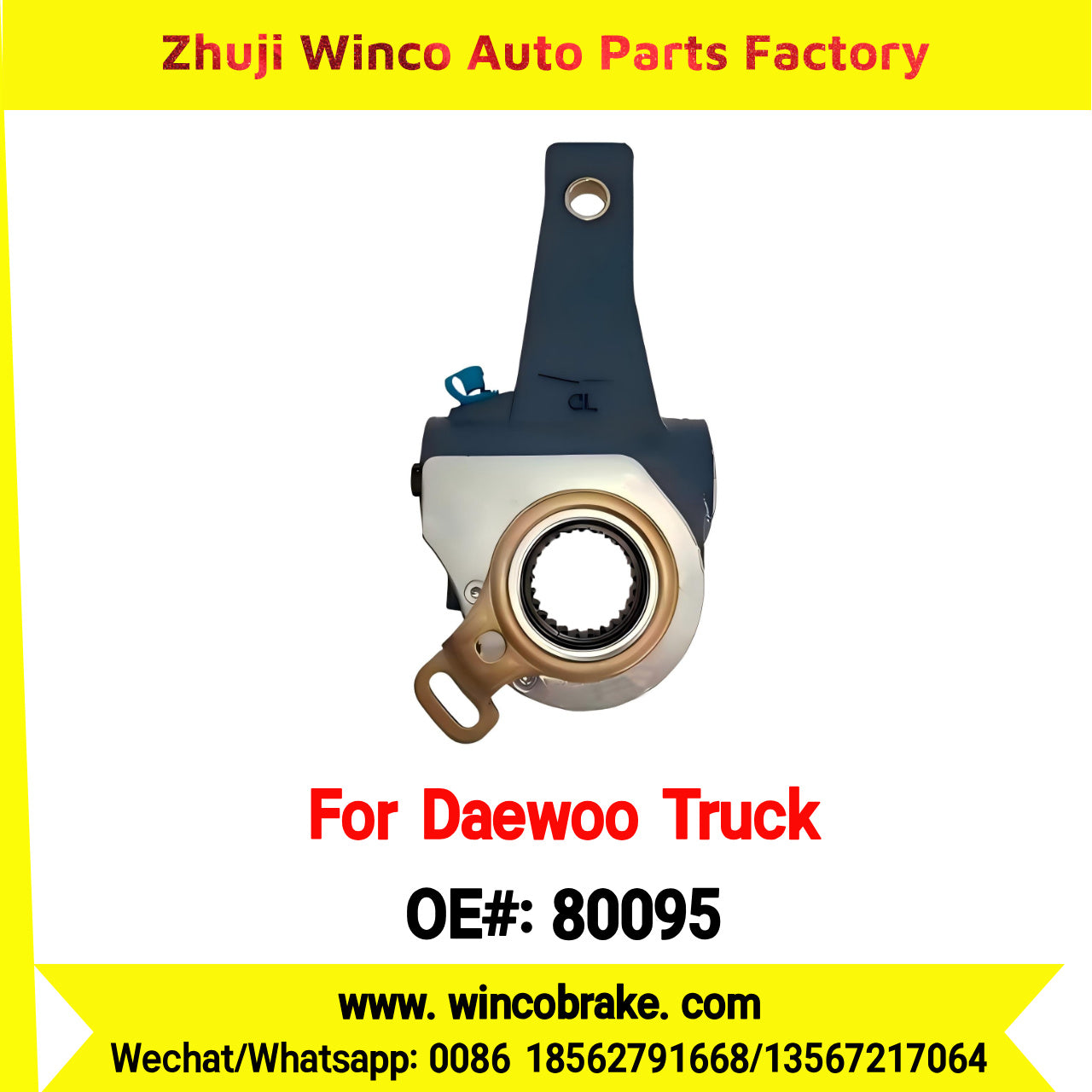 Winco OEM 80095 Daewoo Novus K6DRF FWD KBP0380 Truck Brake Systems Supply Brake 80095 Slack Adjuster