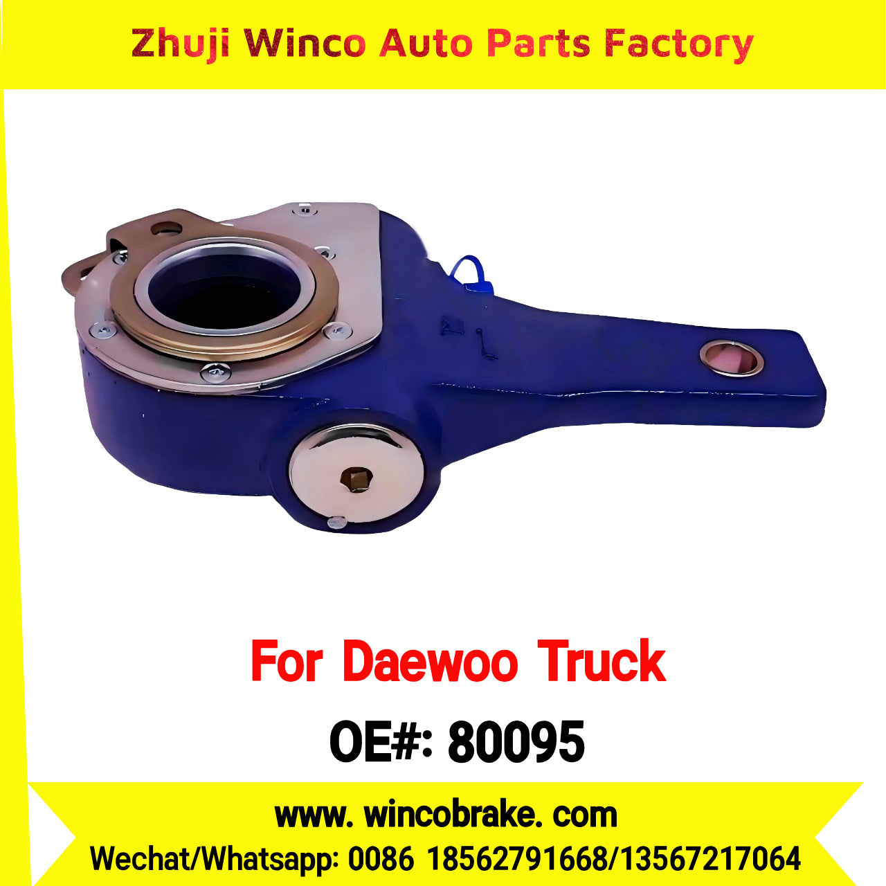 Winco OEM 80095 Daewoo Novus K6DRF FWD KBP0380 Truck Brake Systems Supply Brake 80095 Slack Adjuster