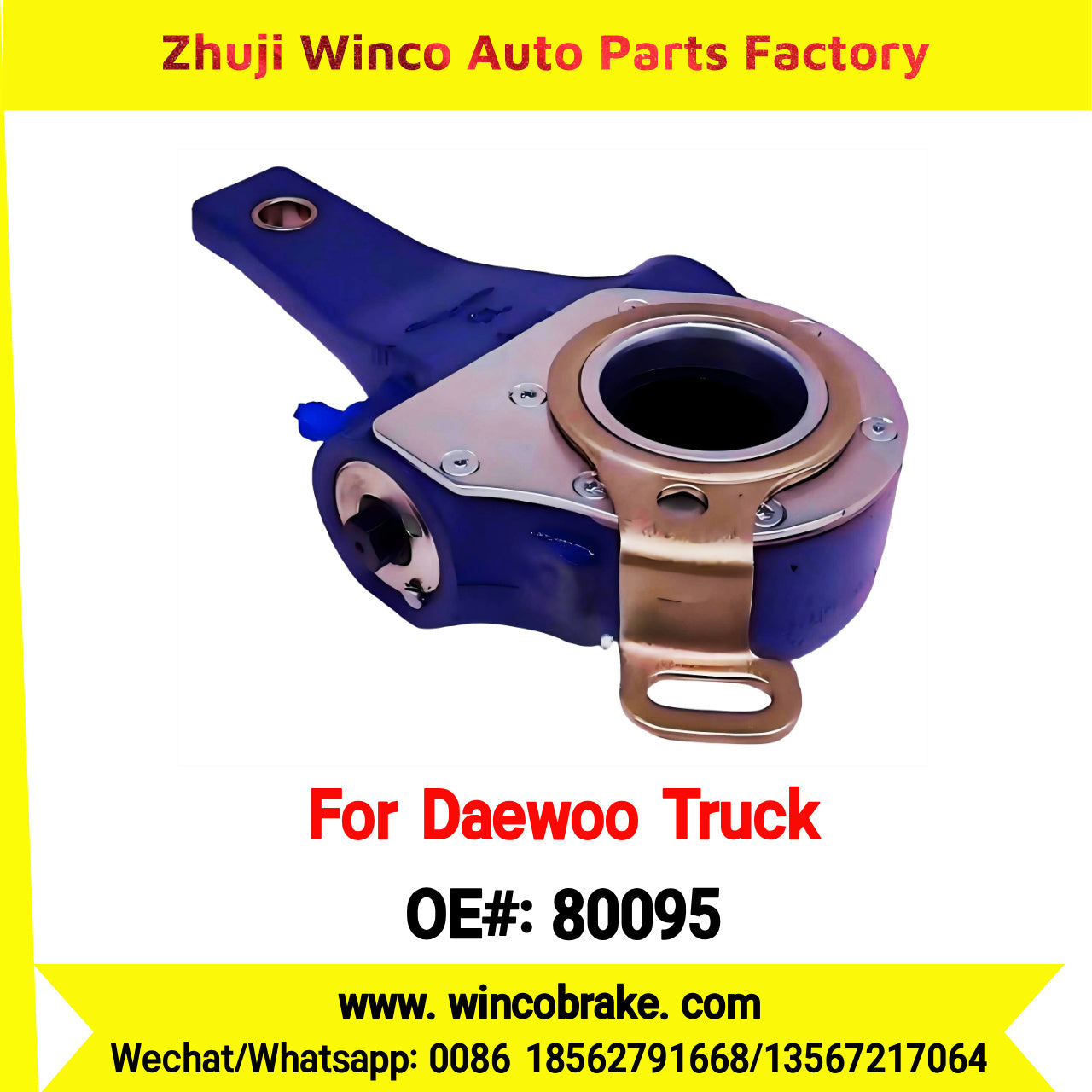 Winco OEM 80095 Daewoo Novus K6DRF FWD KBP0380 Truck Brake Systems Supply Brake 80095 Slack Adjuster