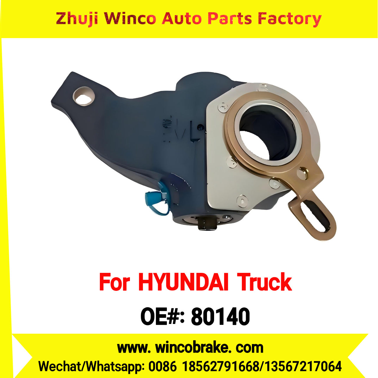 Winco OEM 80140 Automatic Slack Adjuster for Korean New Power Truck, Global, Aero Space, Aero Queen, Trago, Mega Truck, KAP0350